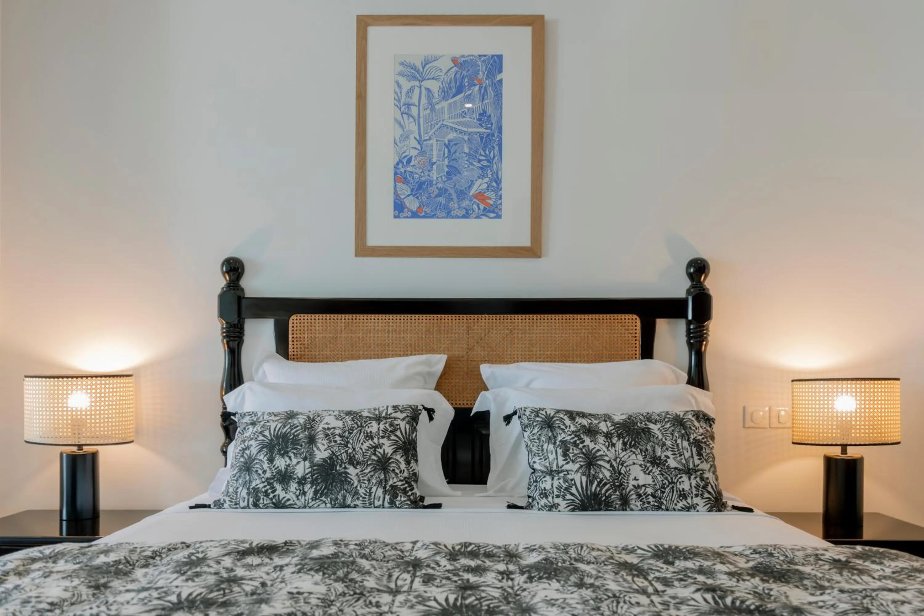 Bed in Hôtel Amaudo