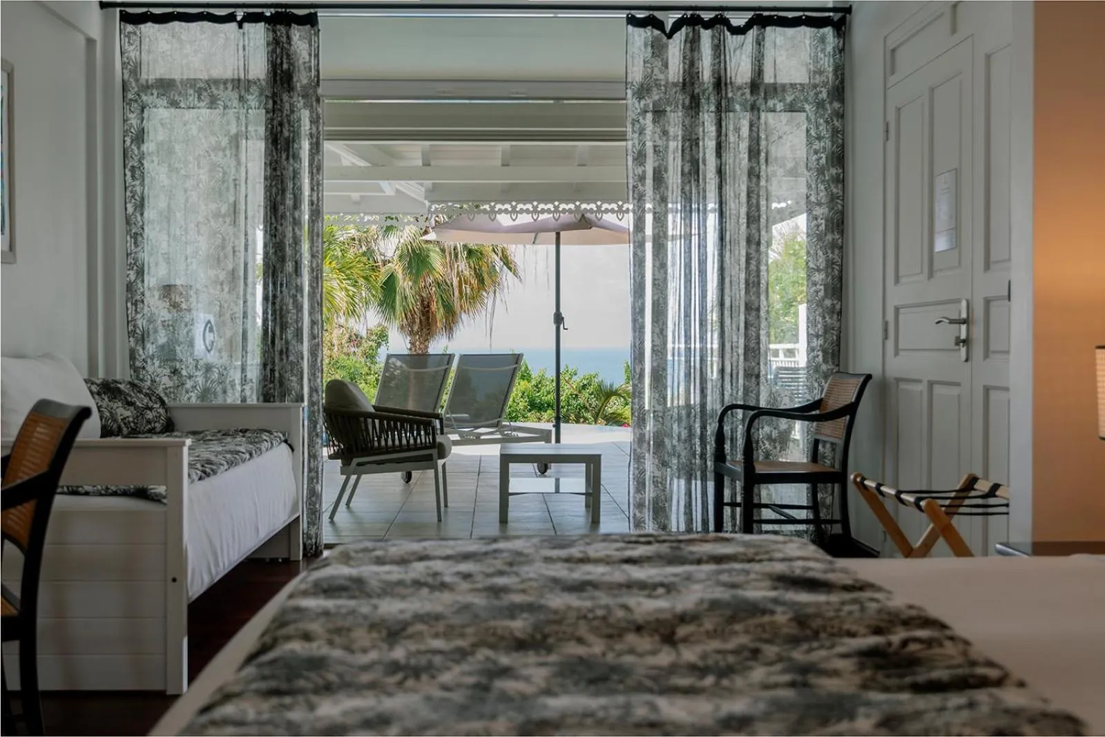 Bed in Hôtel Amaudo