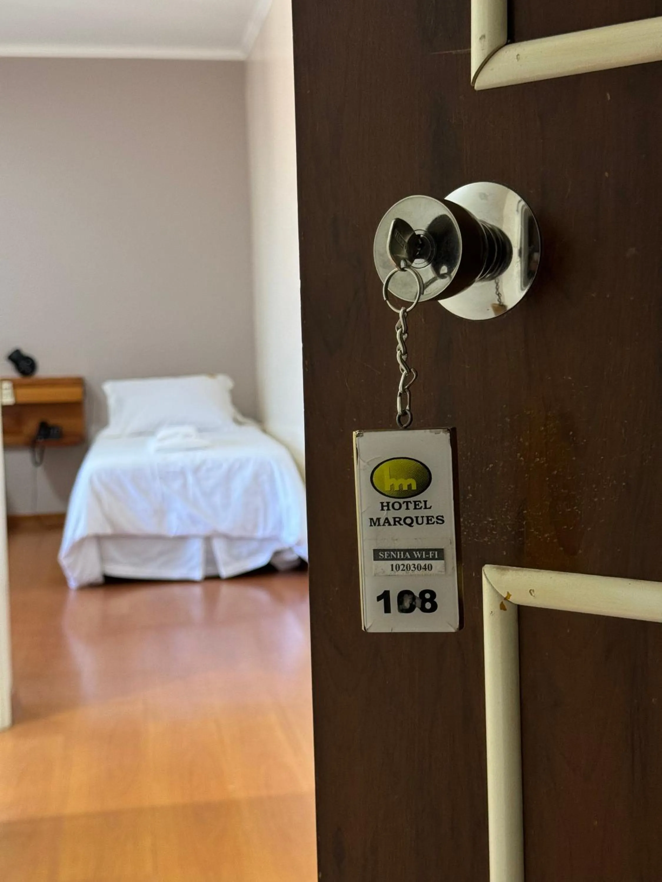 Bed in Hotel Marques