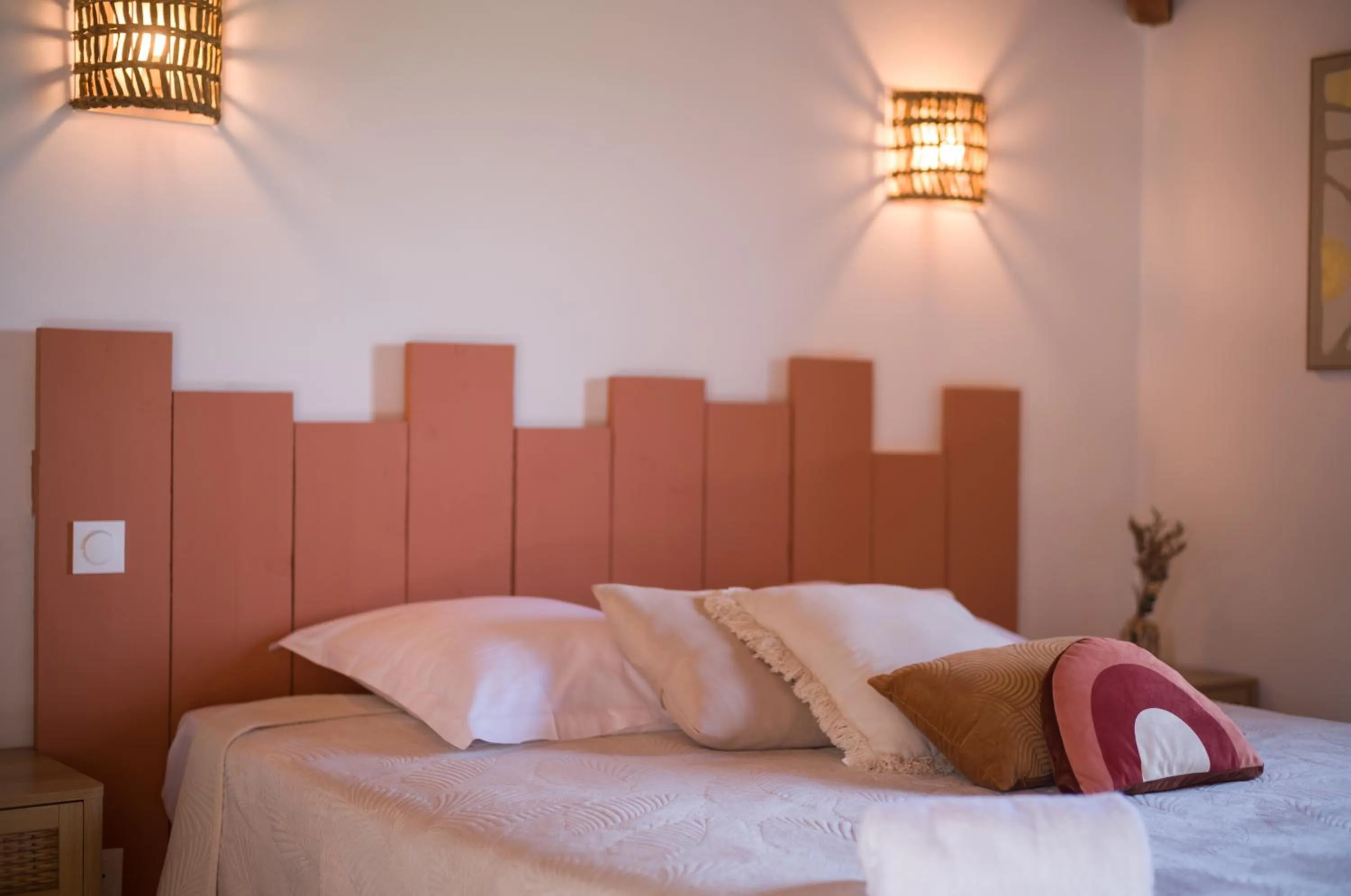 Bed in Hôtel - Restaurant U Santu Petru
