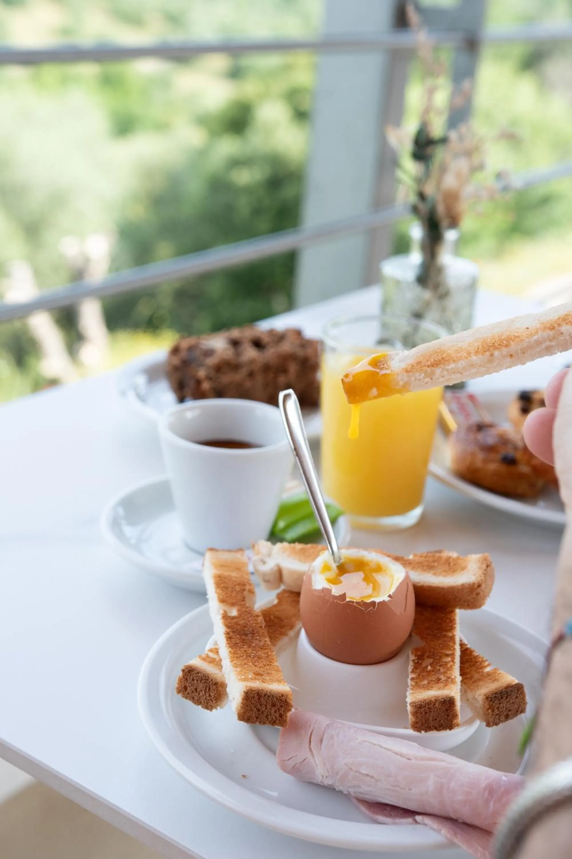 Continental breakfast in Hôtel - Restaurant U Santu Petru