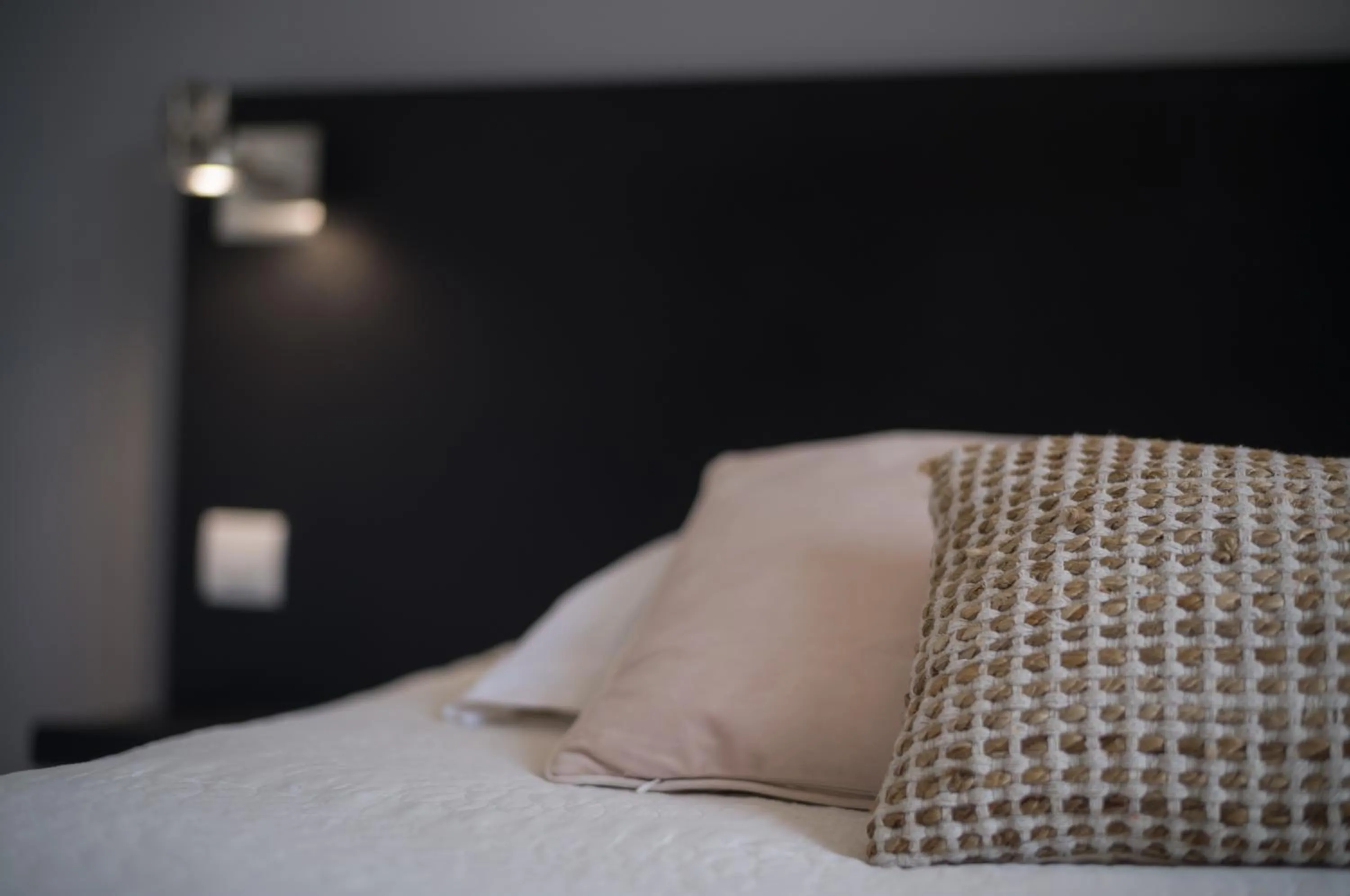 Decorative detail, Bed in Hôtel - Restaurant U Santu Petru