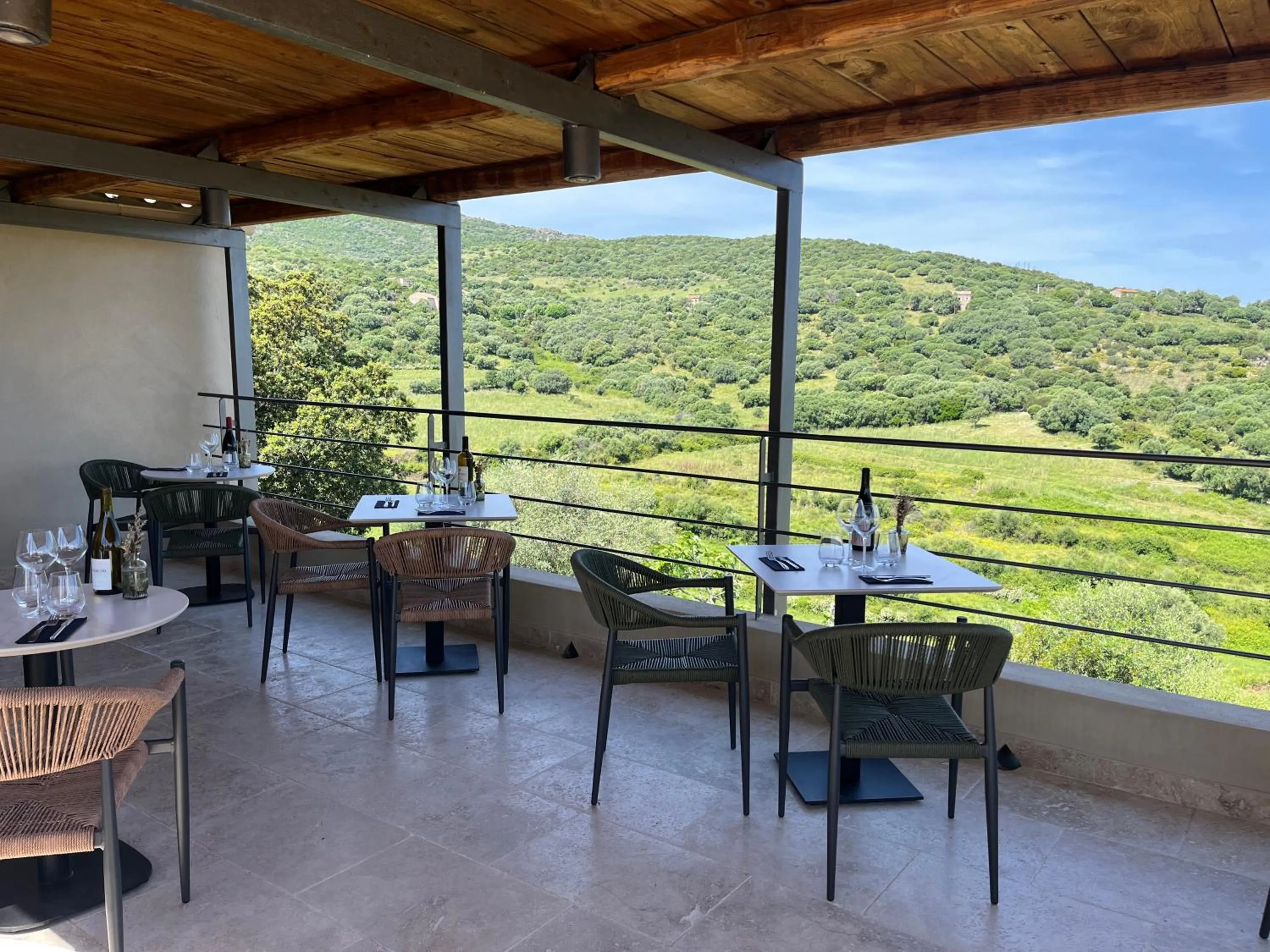 Patio in Hôtel - Restaurant U Santu Petru