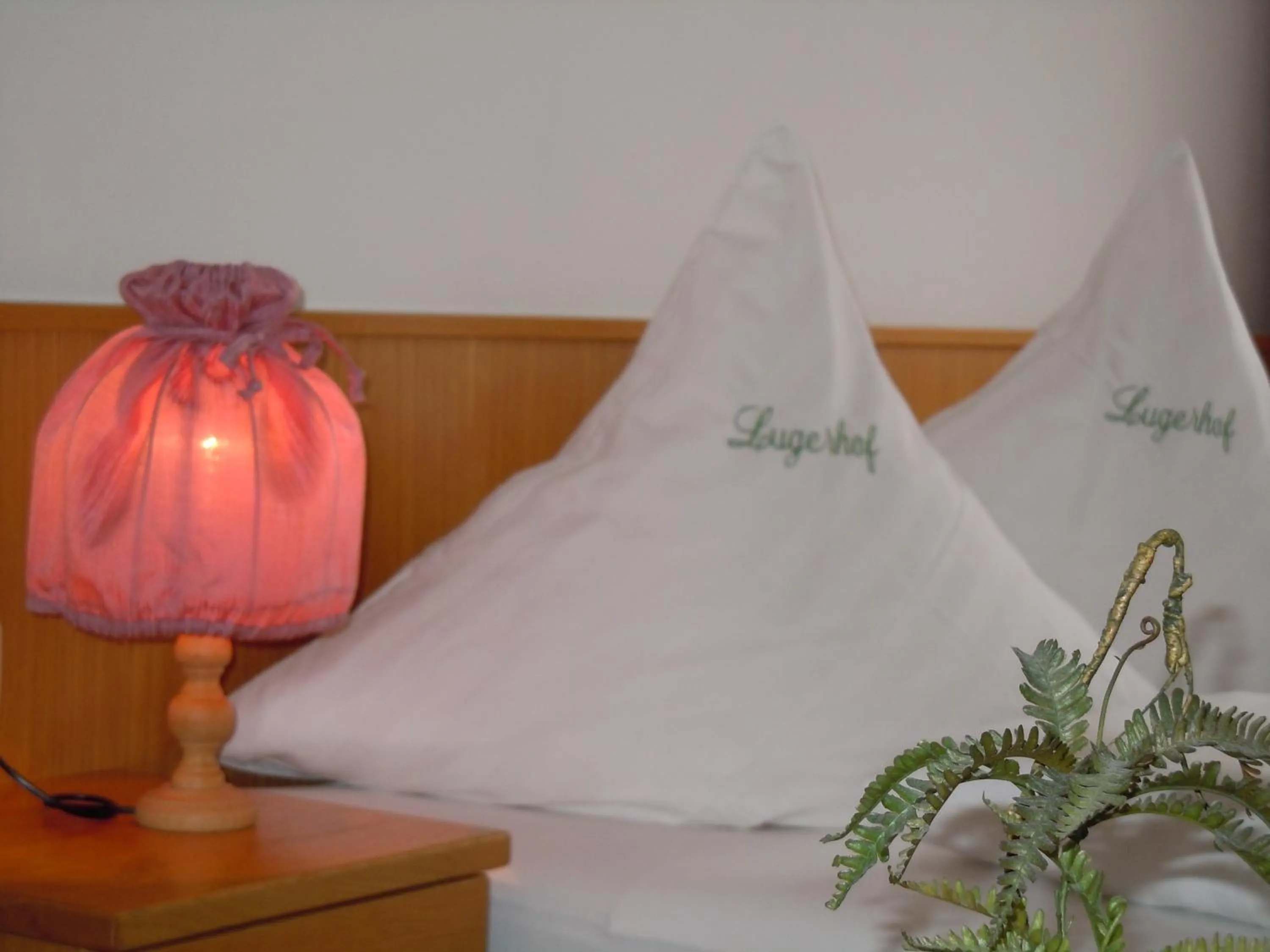 Bed in Hotel Lugerhof