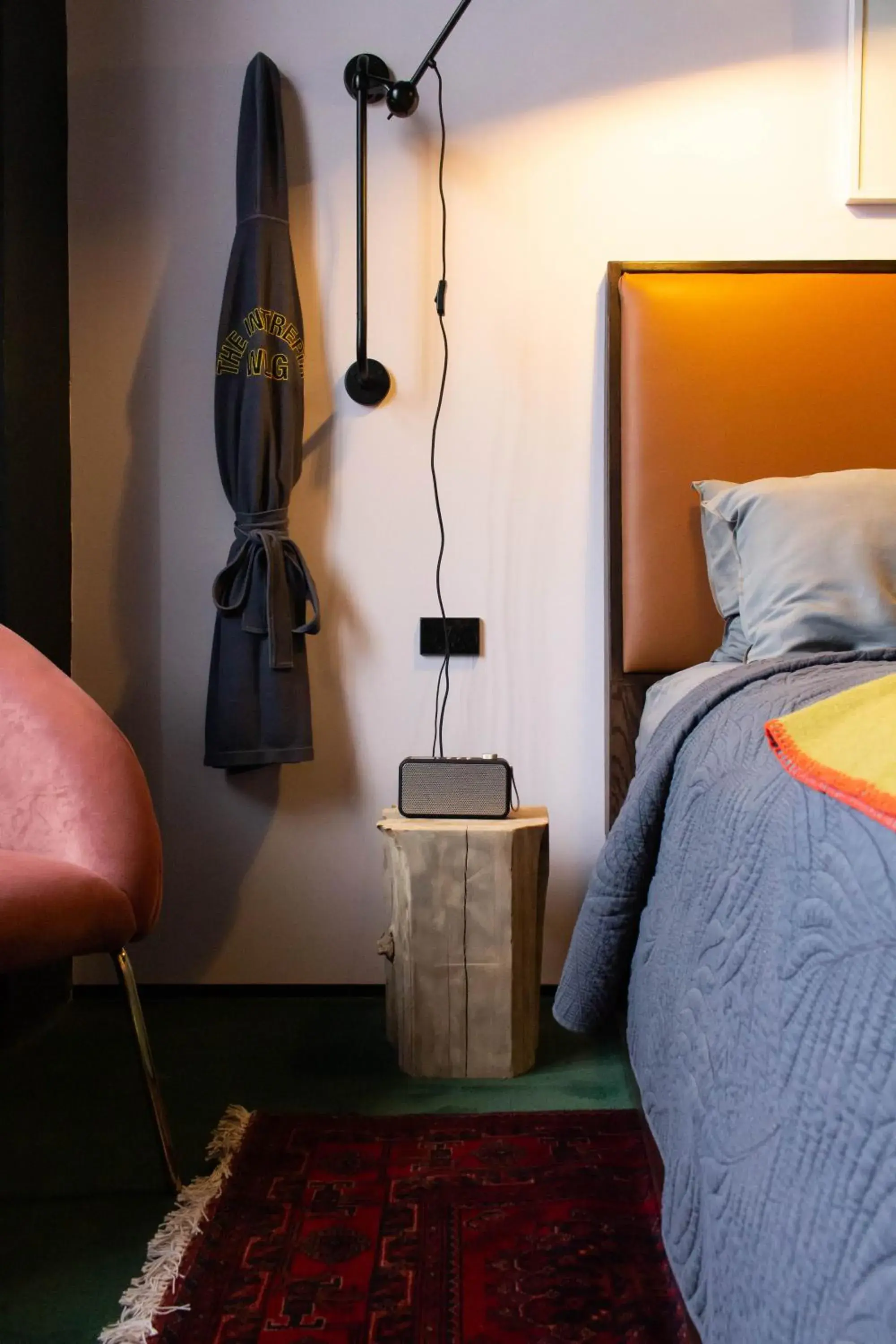 Bed in The Intrepid Hotel Bed in The Intrepid Hotel