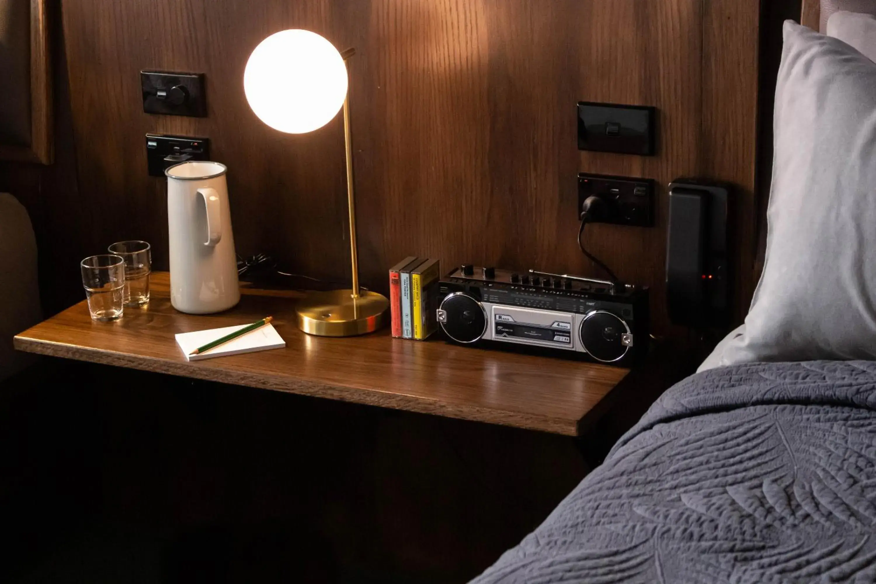 Bed in The Intrepid Hotel Bed in The Intrepid Hotel