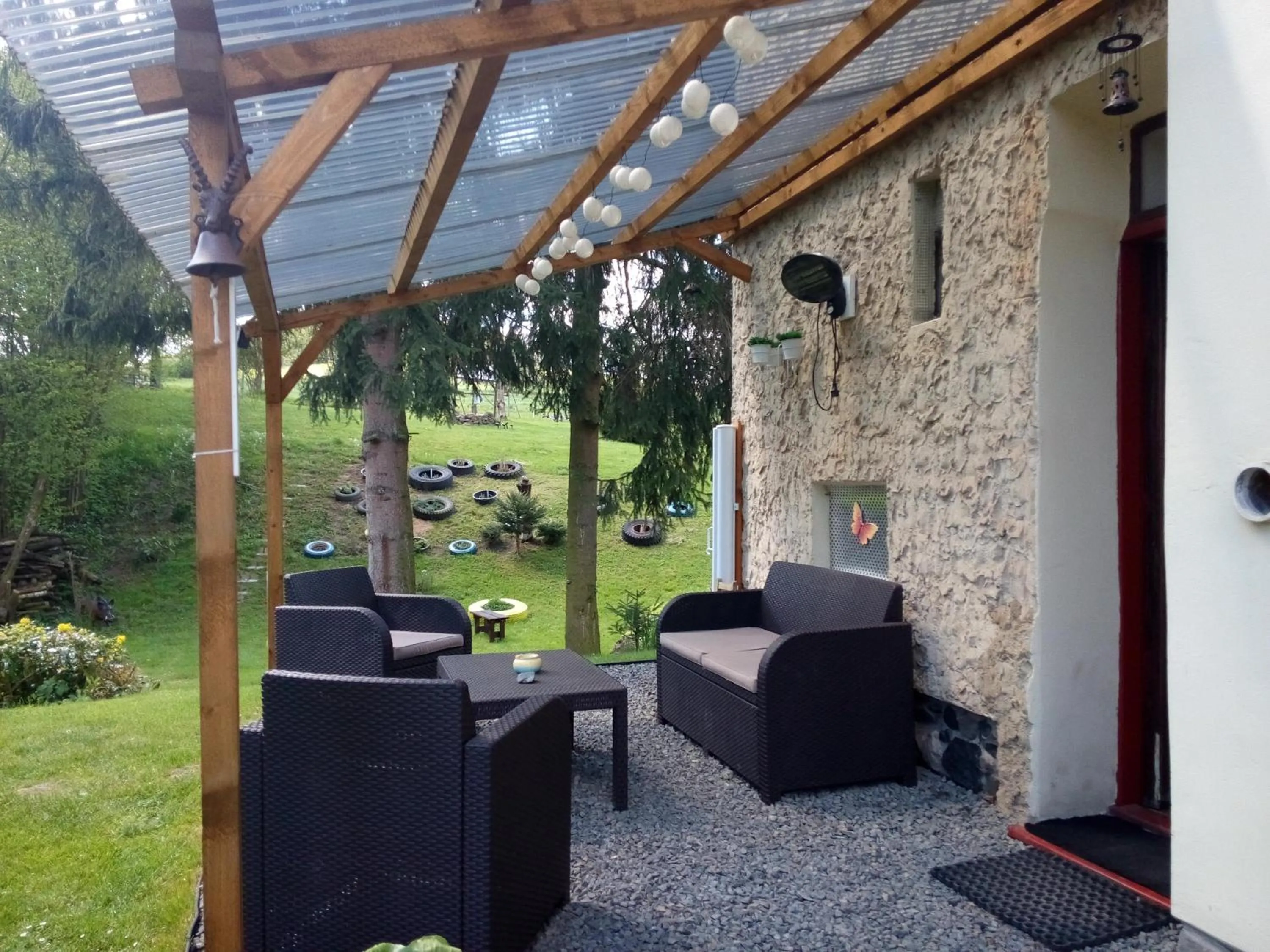 Garden in Bed and Breakfast Tvrz