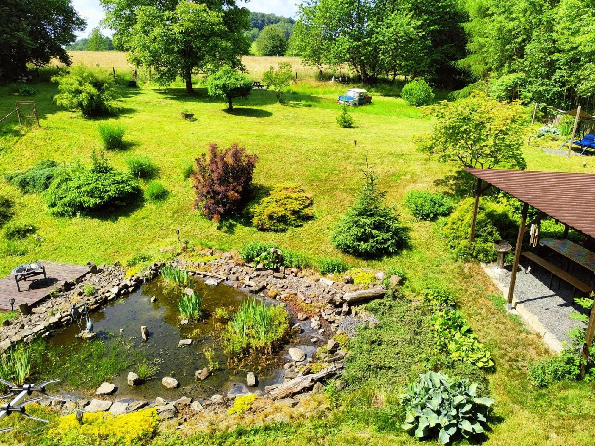 Garden in Bed and Breakfast Tvrz