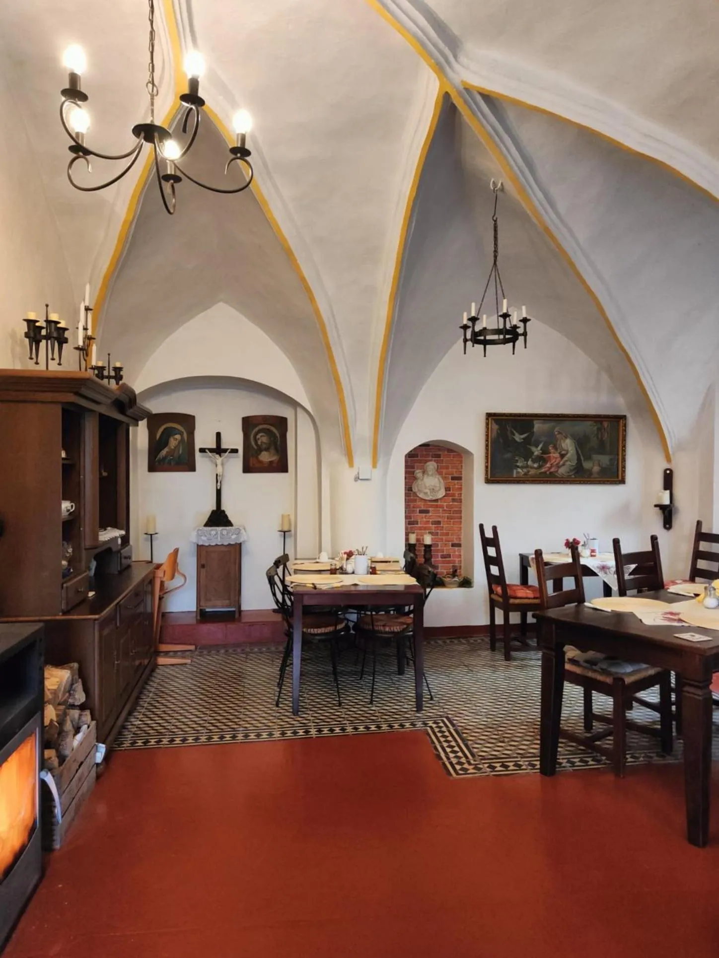 Dining area in Bed and Breakfast Tvrz