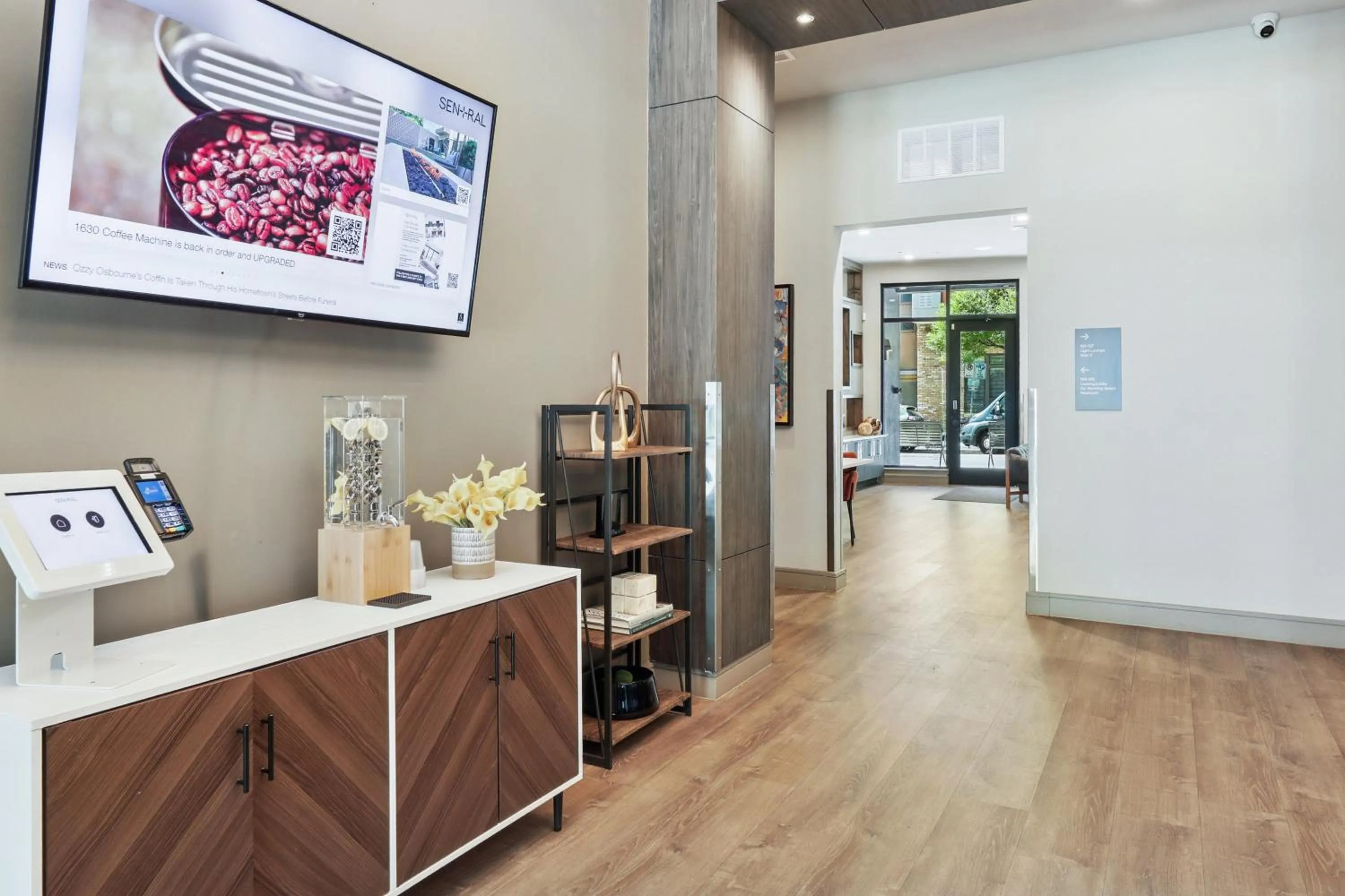 Lobby or reception in Sentral East Austin at 1630 E Sixth