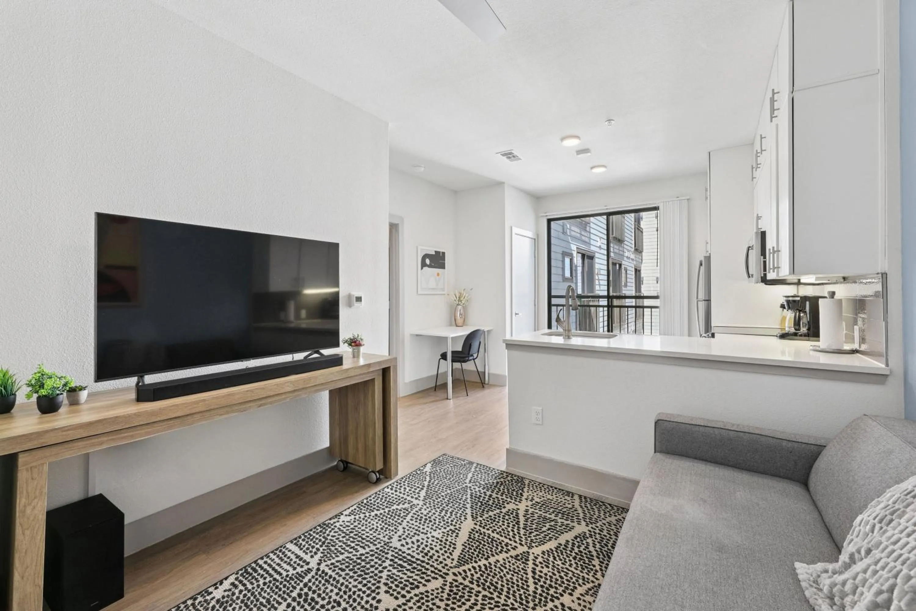 Living room in Sentral East Austin at 1630 E Sixth