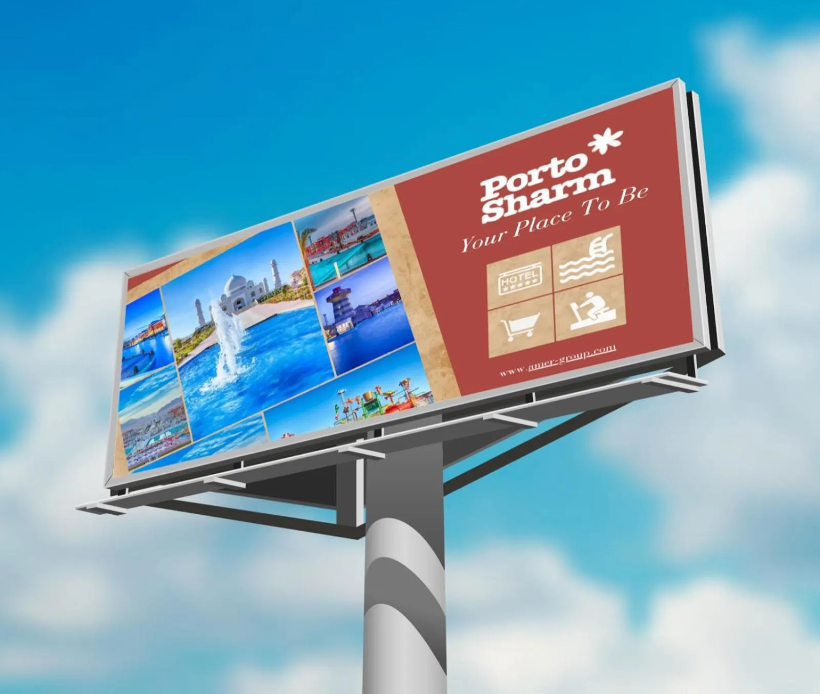 porto sharm 2 bed room and private garden-pool view