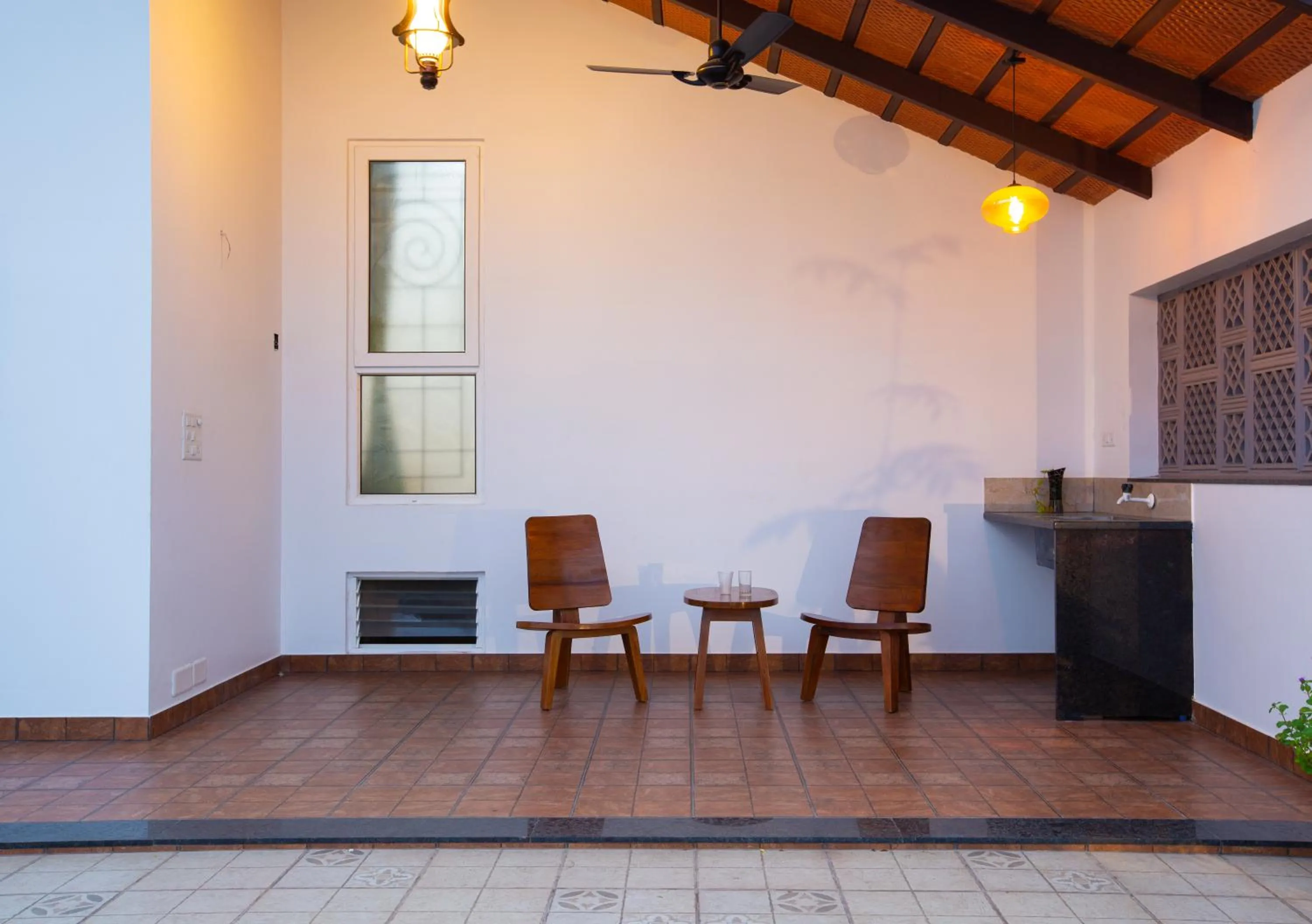 Patio in Sarvam Serviced Apartment