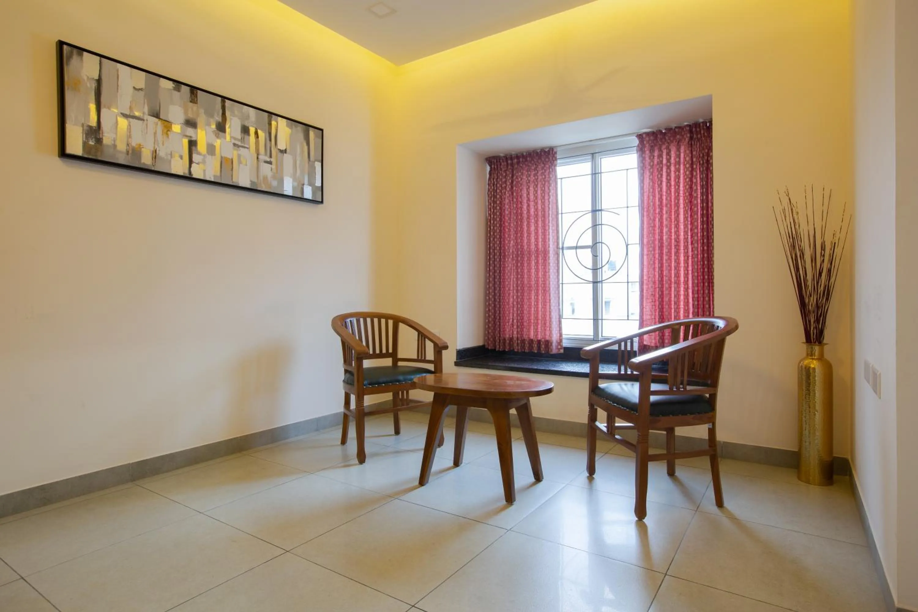 Living room in Sarvam Serviced Apartment