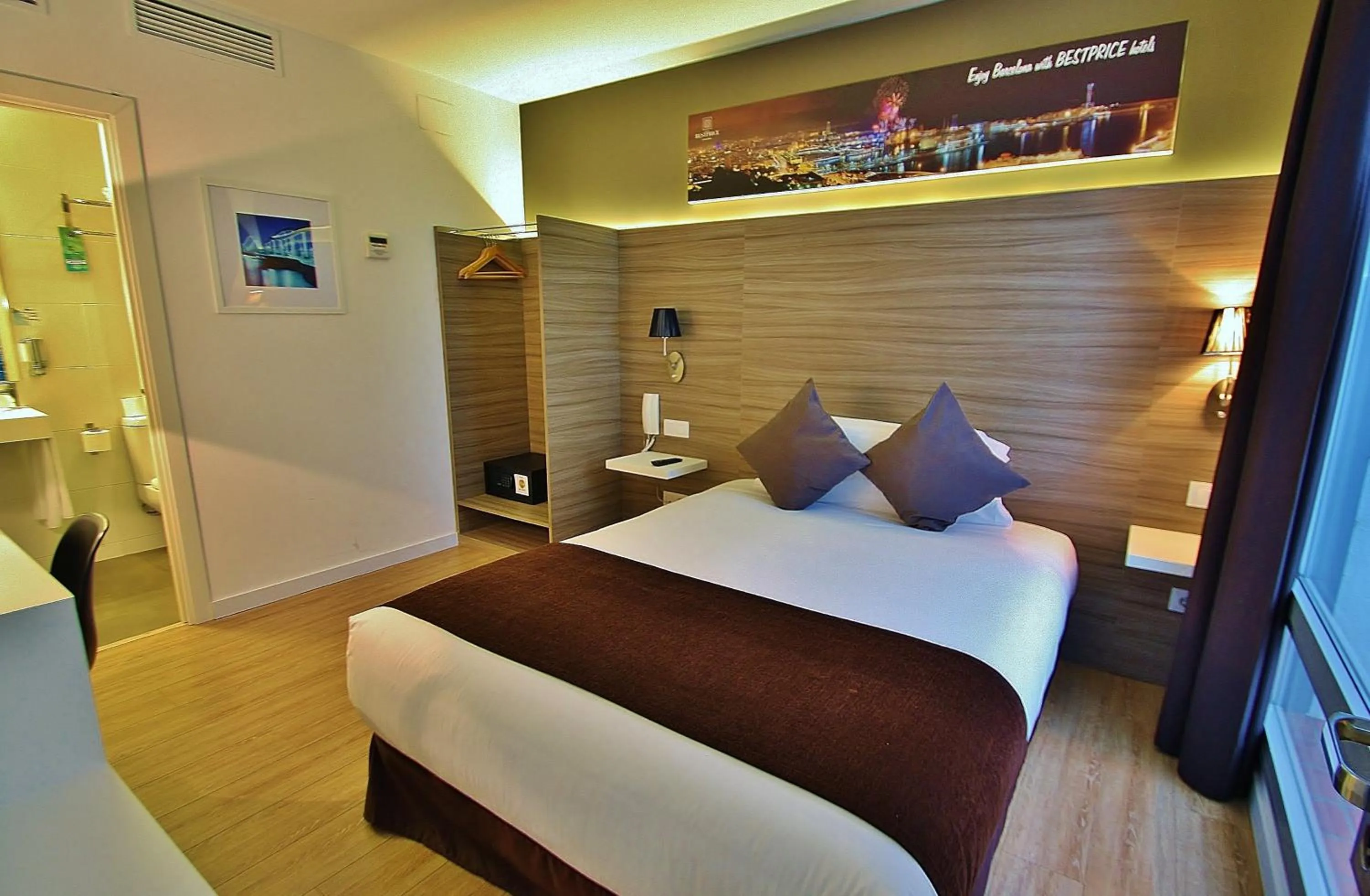 Bed in Hotel BESTPRICE Diagonal