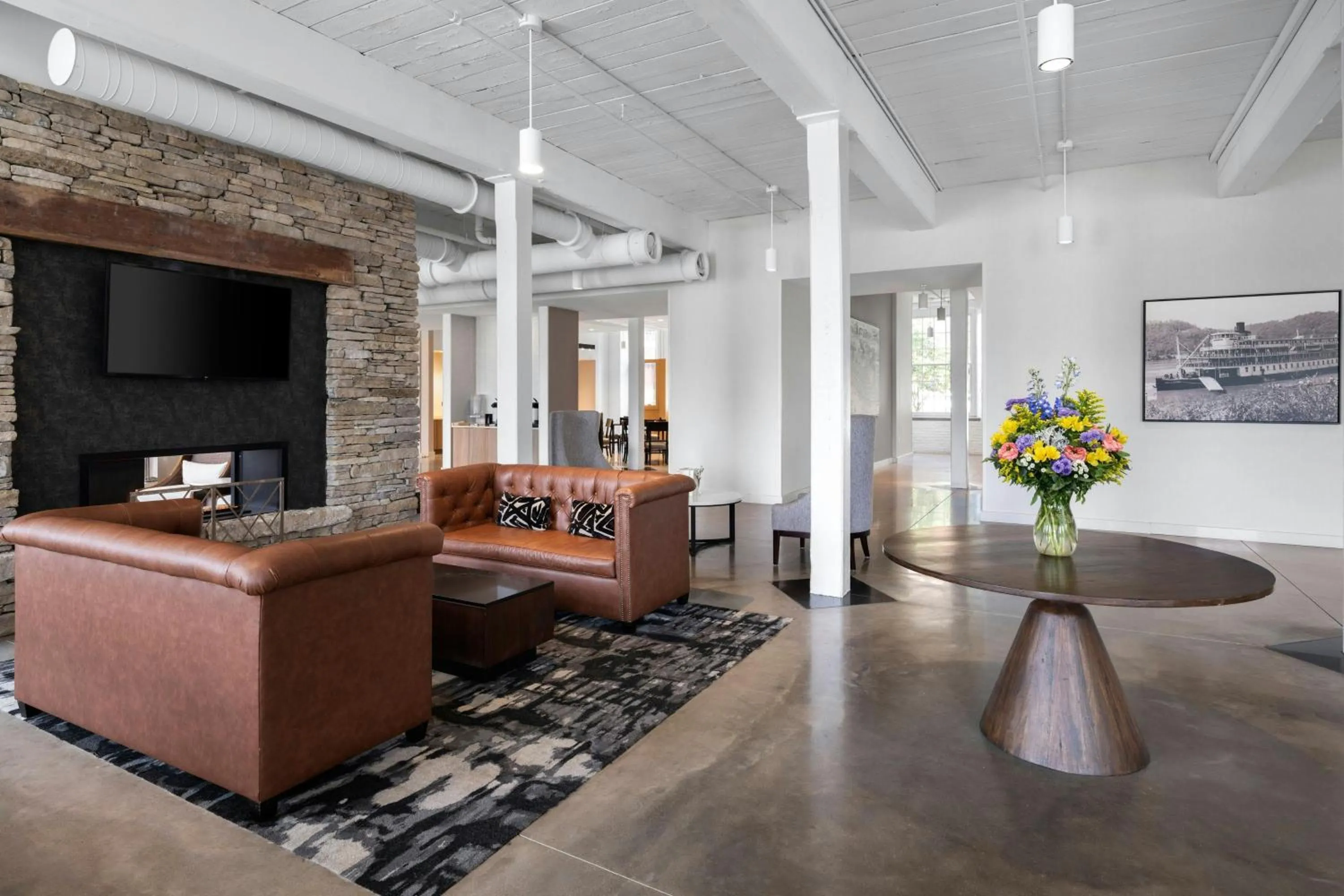 Lobby or reception in Fairfield Inn & Suites Madison Historic Eagle Cotton Mill