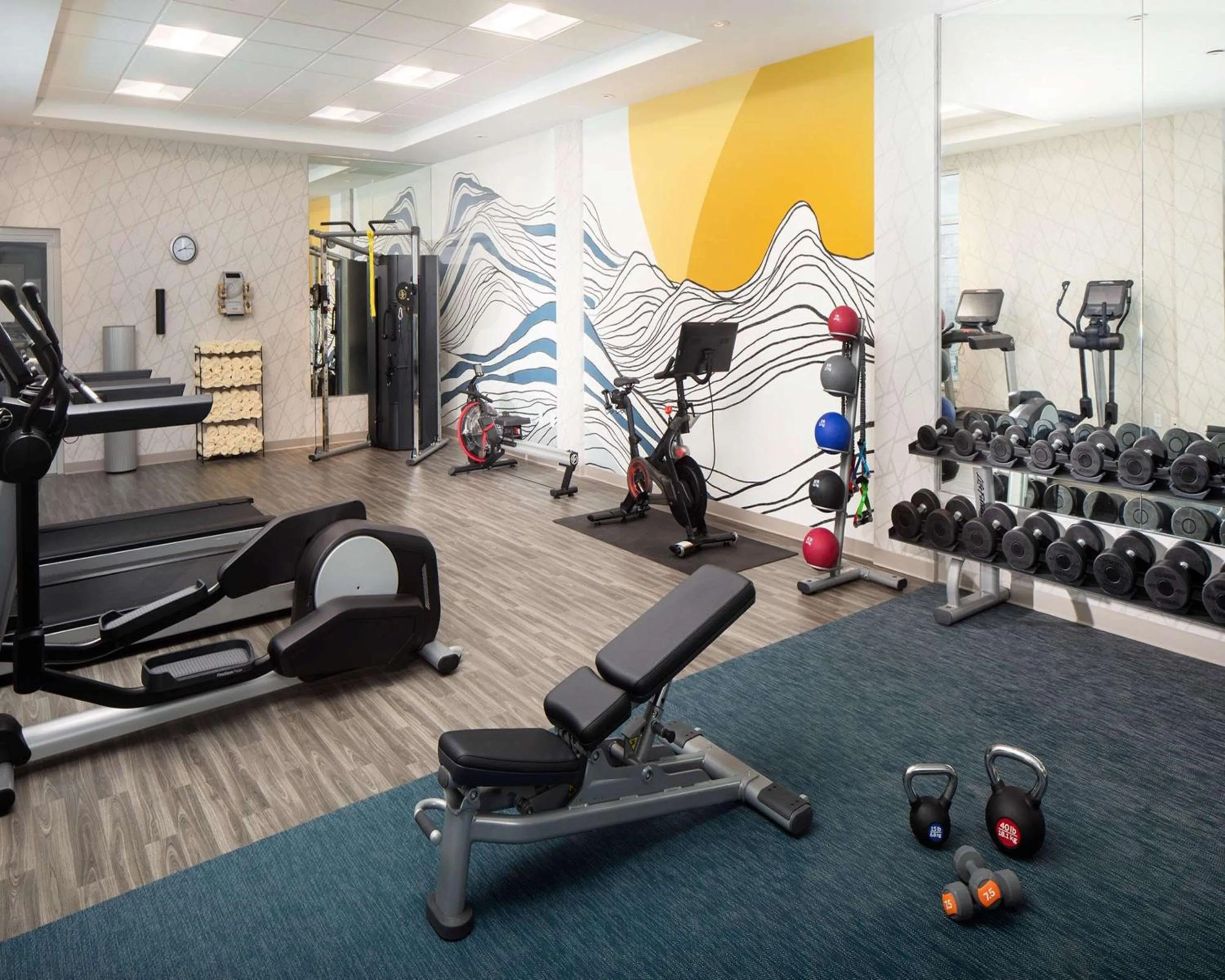 Fitness centre/facilities in Hyatt Place Harrisonburg