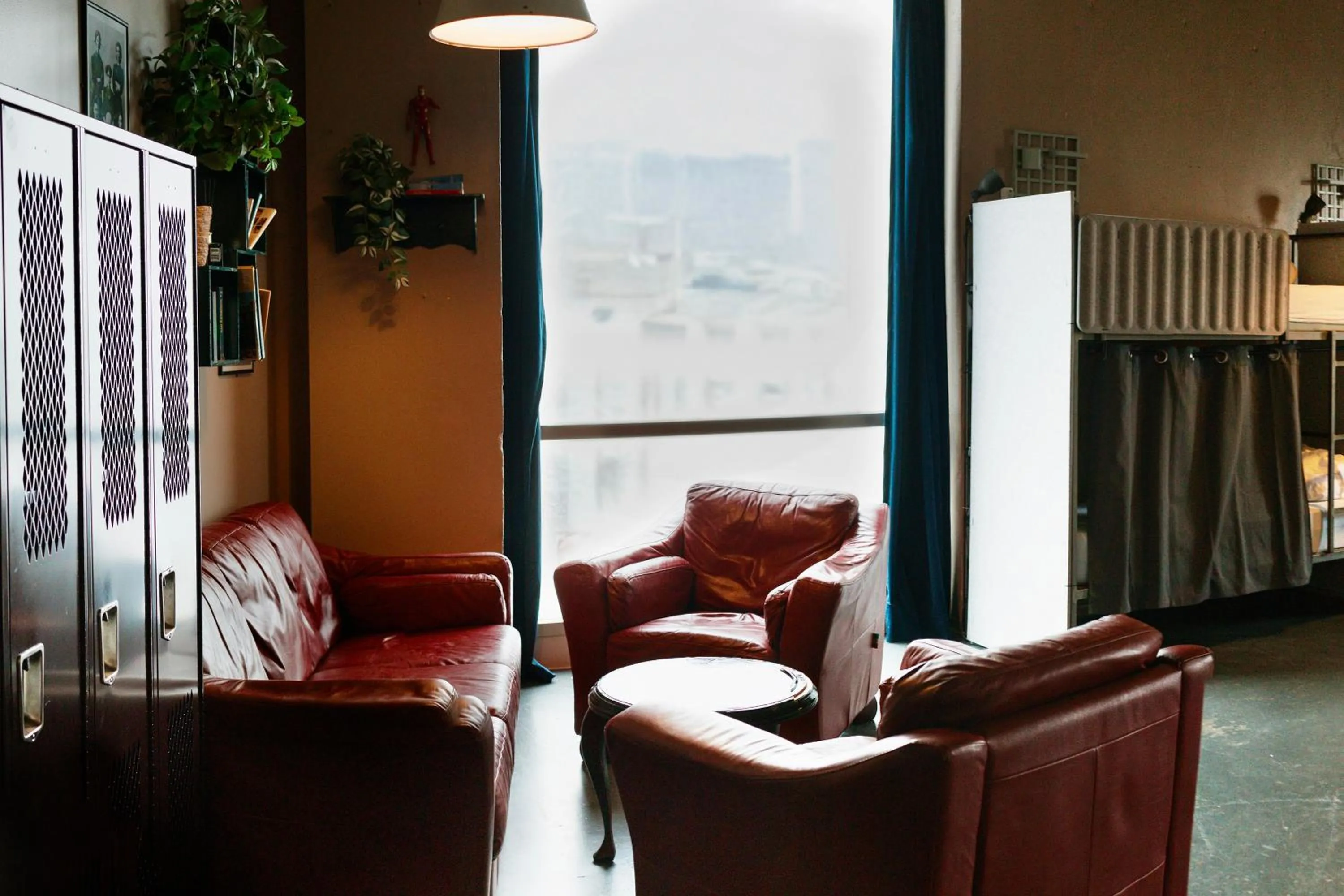 Seating area in KEX Hostel and Hotel