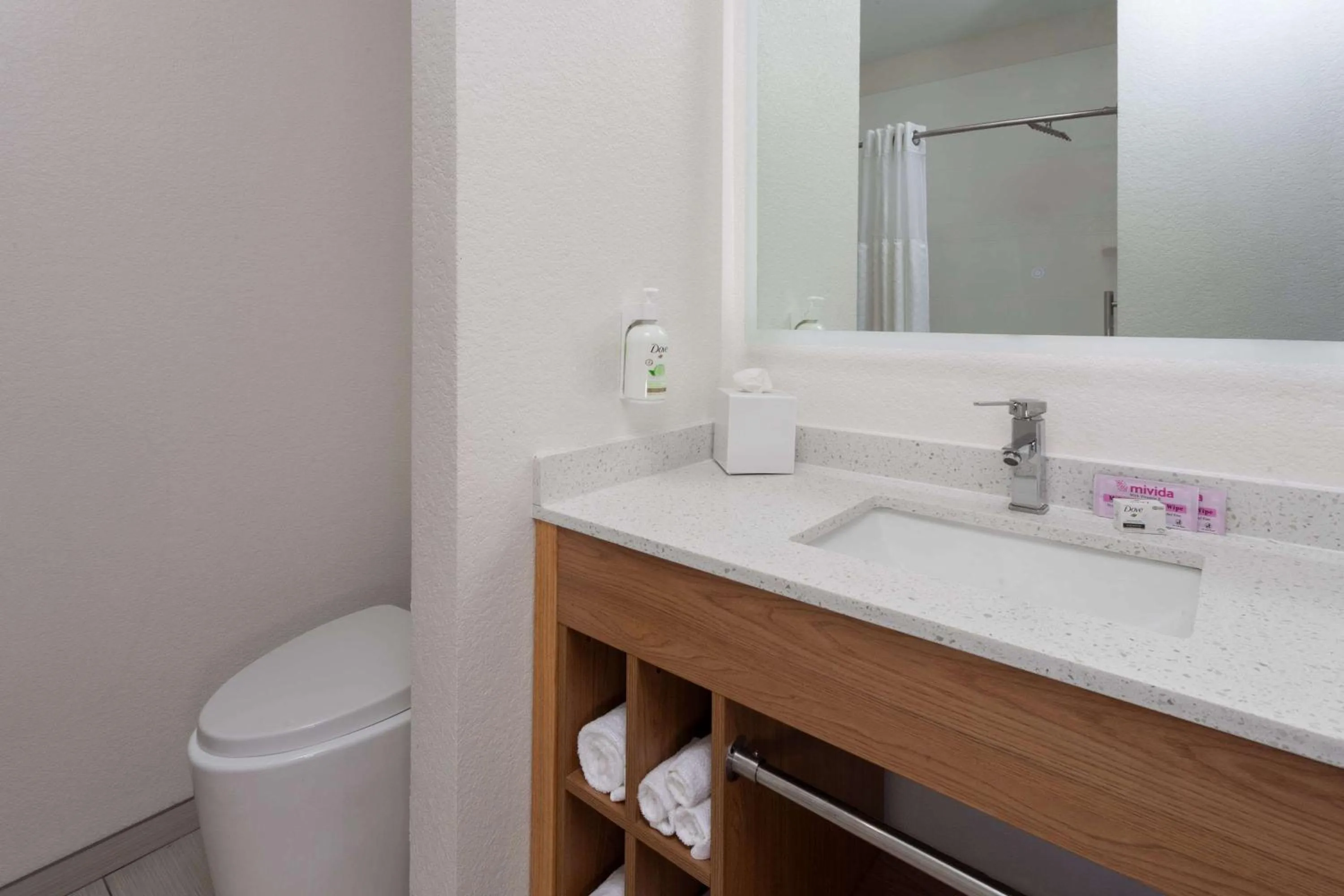 Bathroom in La Quinta Inn & Suites by Wyndham Coralville Iowa City