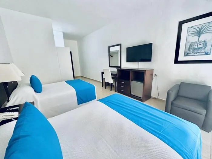 Bed in Hotel Posada del Mar