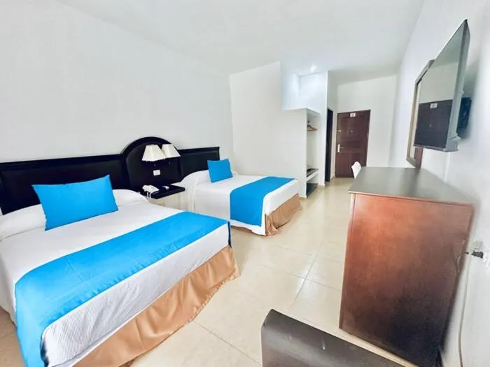 Bed in Hotel Posada del Mar