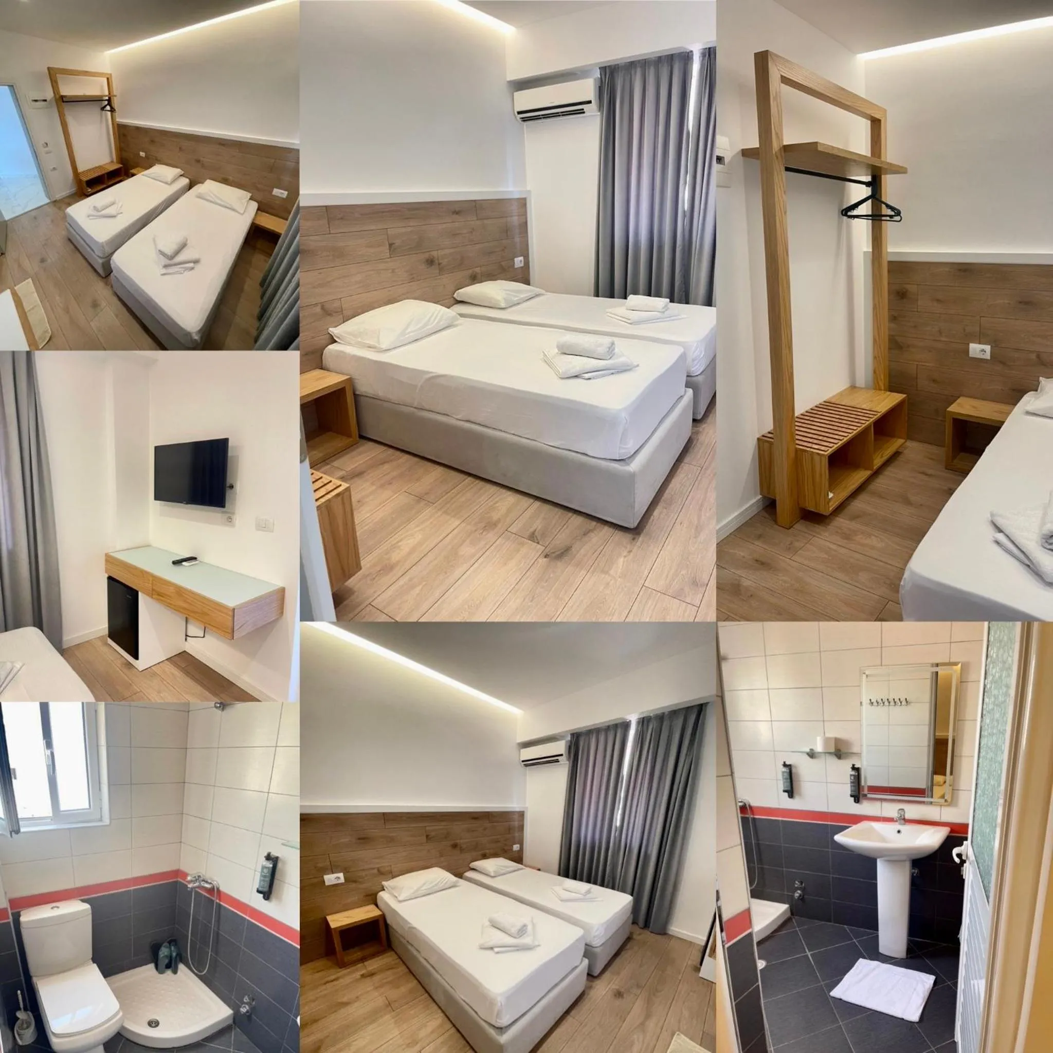 Bed in Hotel Aulona