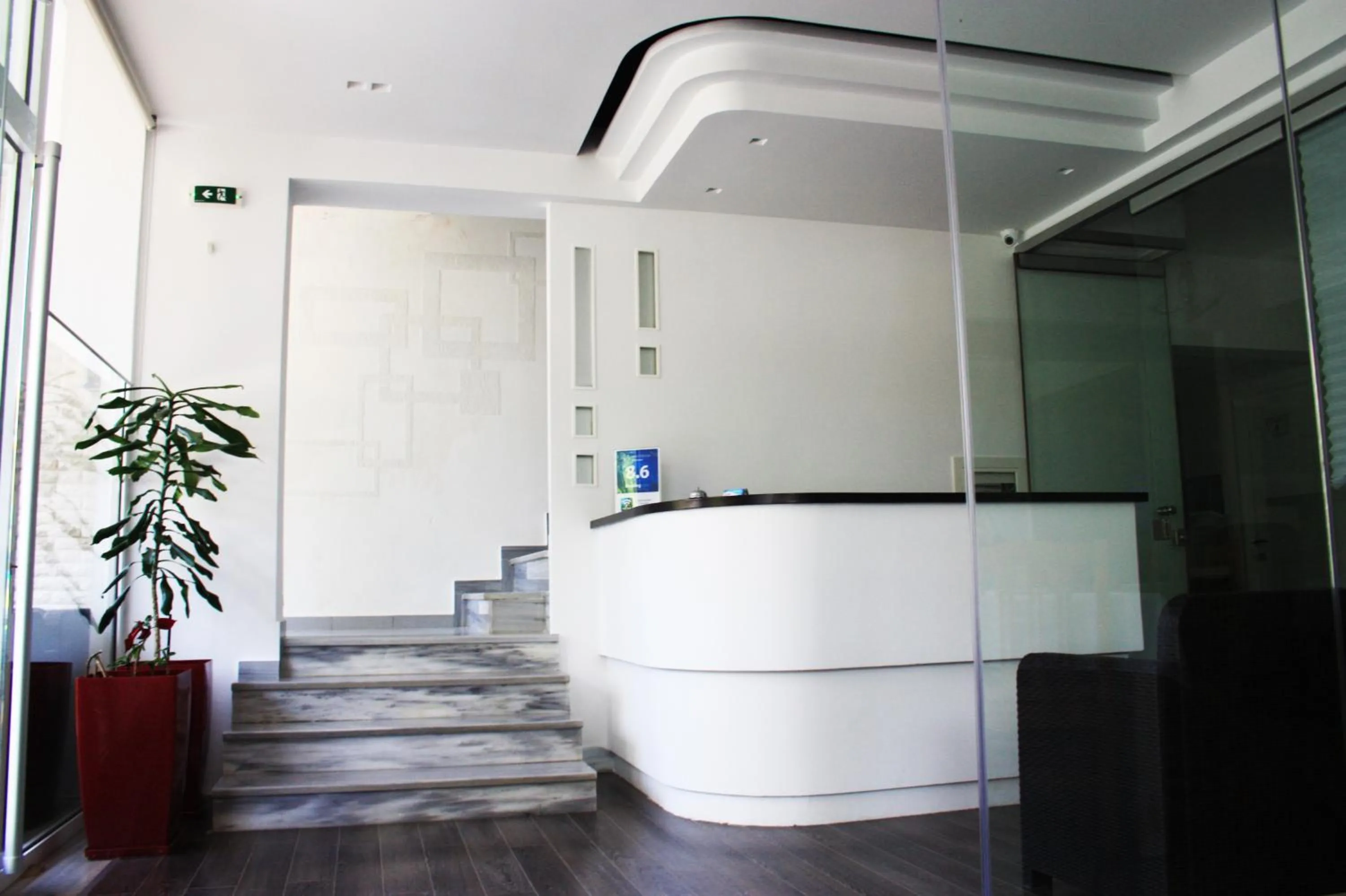 Lobby or reception in Hotel Aulona
