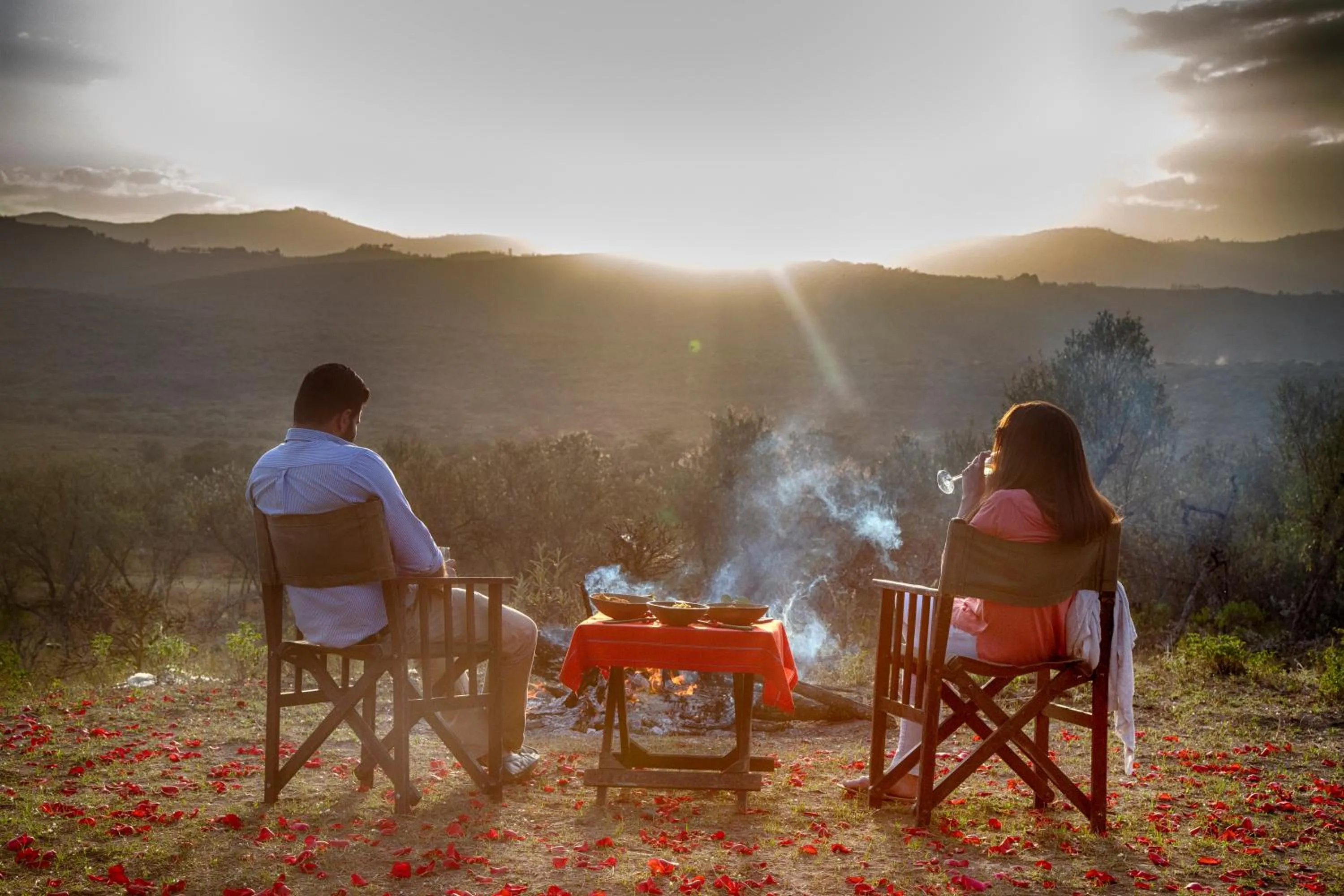 Sunset in Chui Lodge