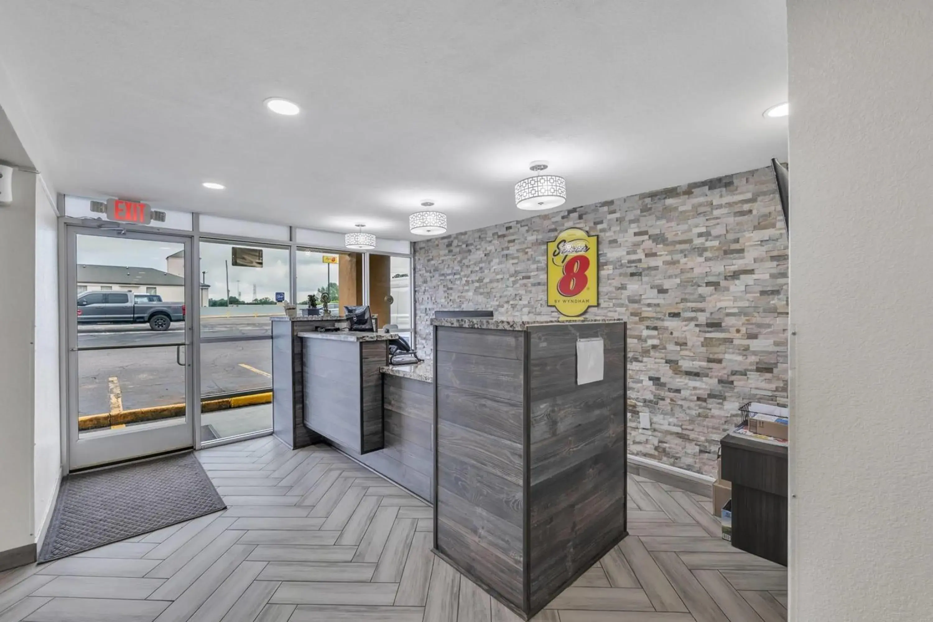 Lobby or reception in Super 8 by Wyndham Morganton Lobby or reception in Super 8 by Wyndham Morganton