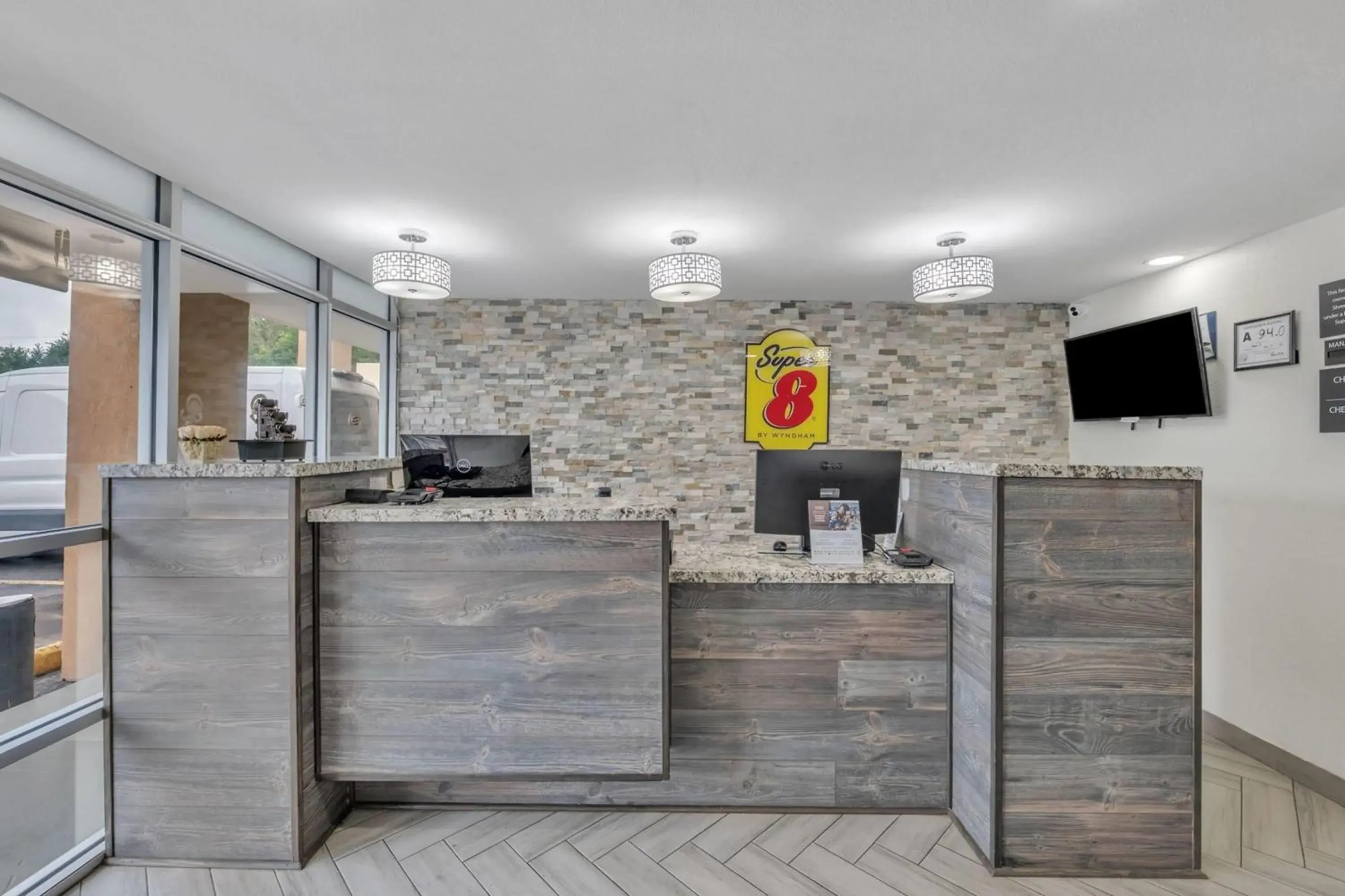Lobby or reception in Super 8 by Wyndham Morganton Lobby or reception in Super 8 by Wyndham Morganton