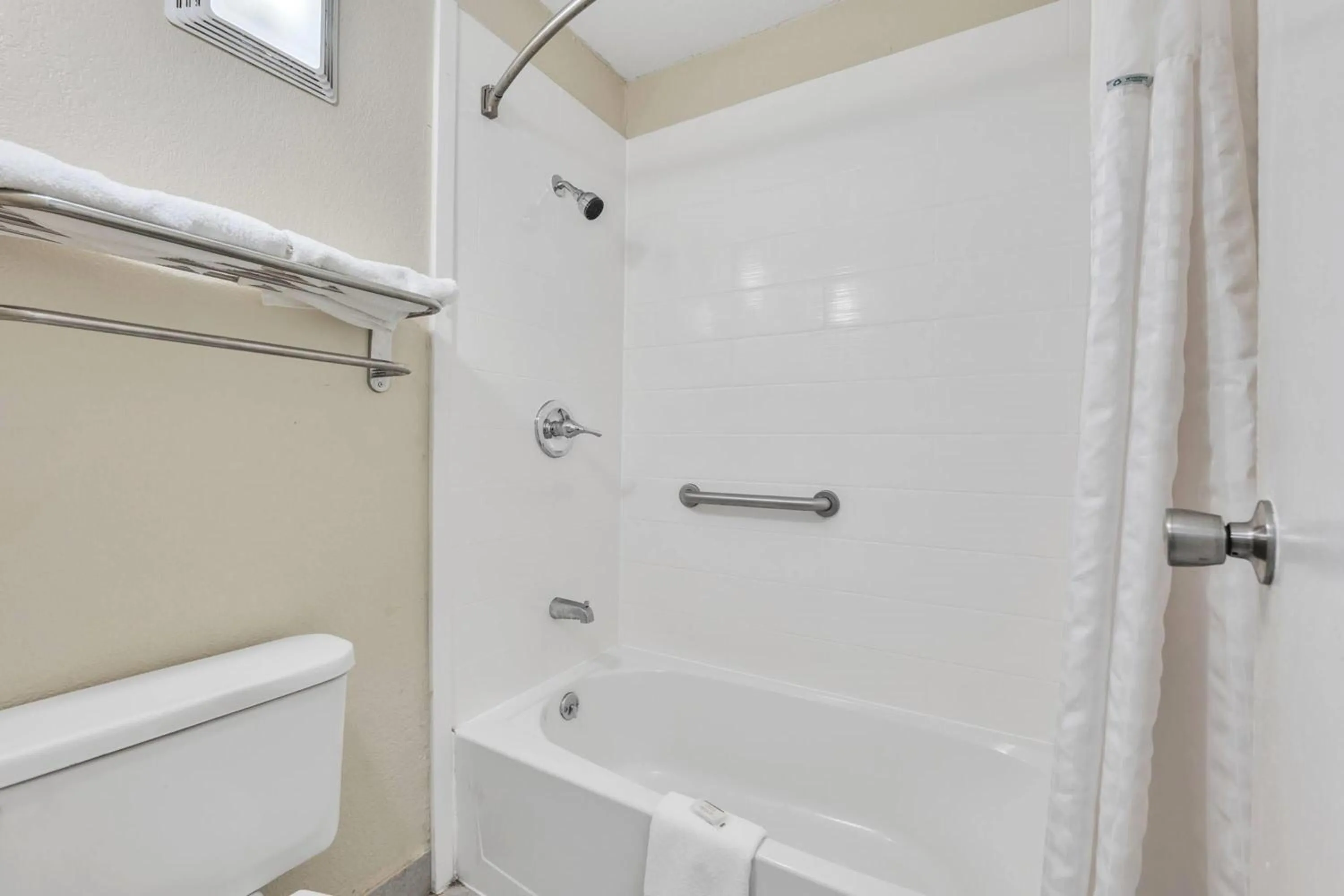 Bathroom in Super 8 by Wyndham Morganton