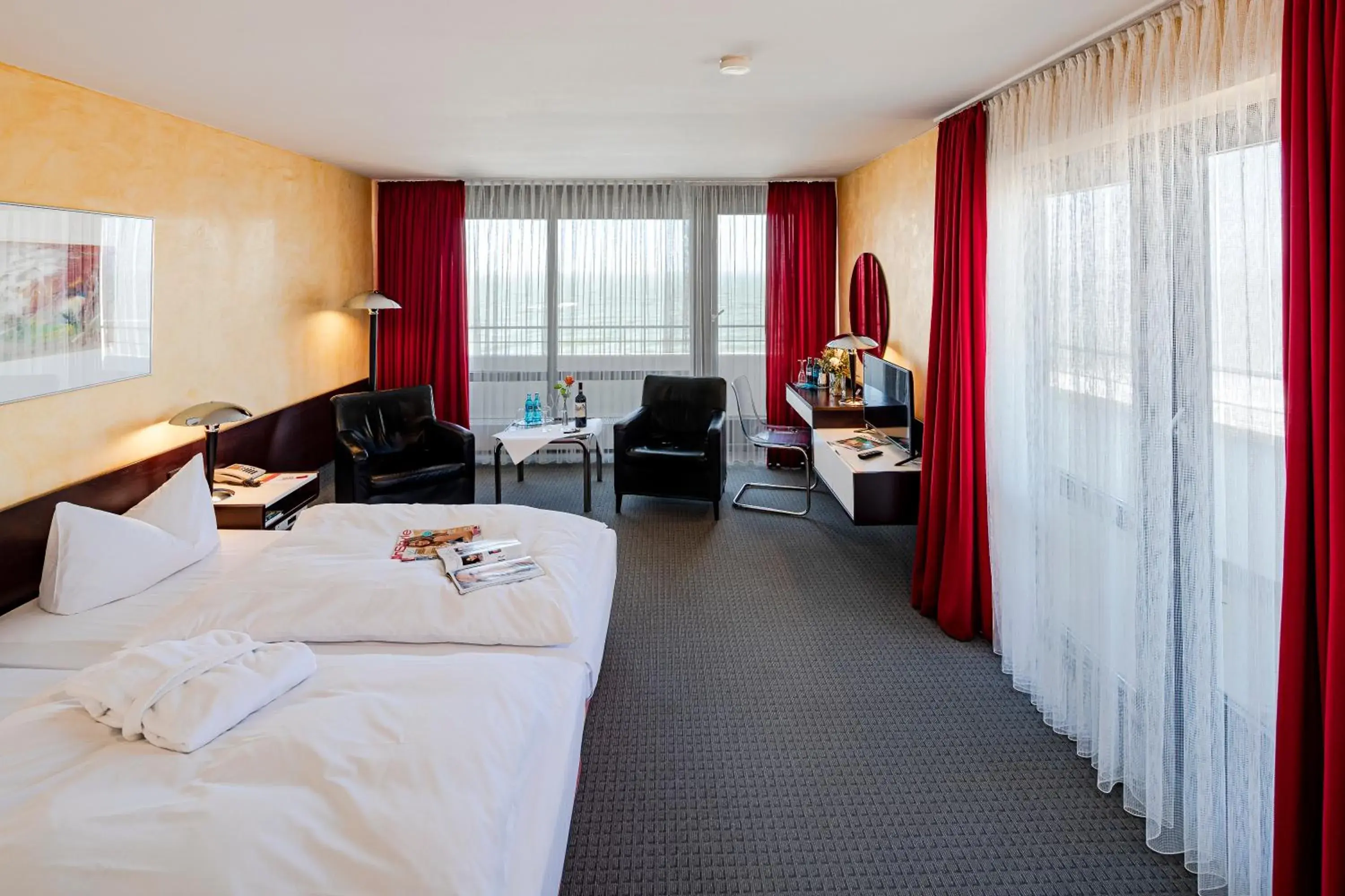 Bed in Hotel Roth am Strande Bed in Hotel Roth am Strande