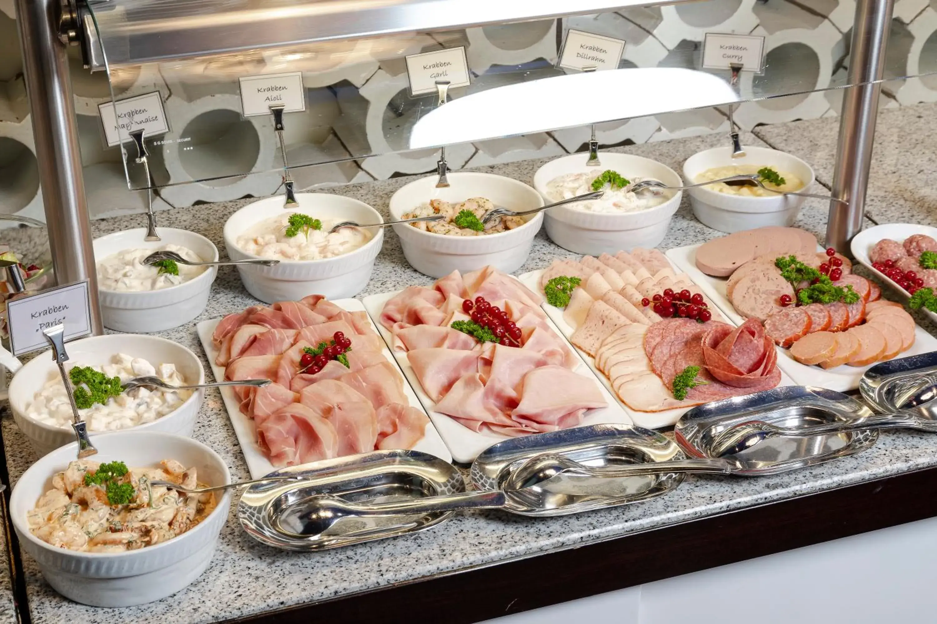 Buffet breakfast in Hotel Roth am Strande Buffet breakfast in Hotel Roth am Strande