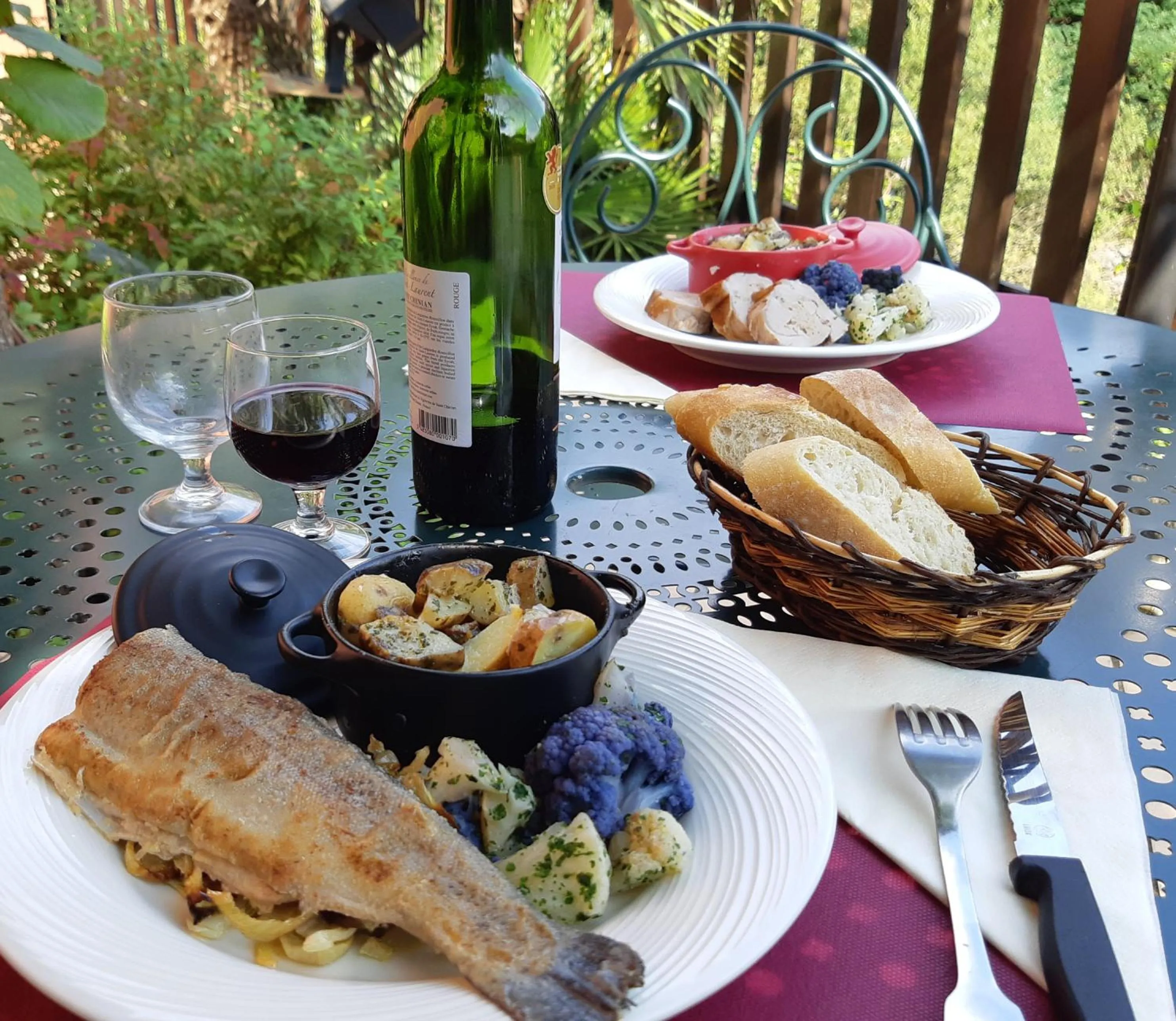 Patio in Auberge Cevenole