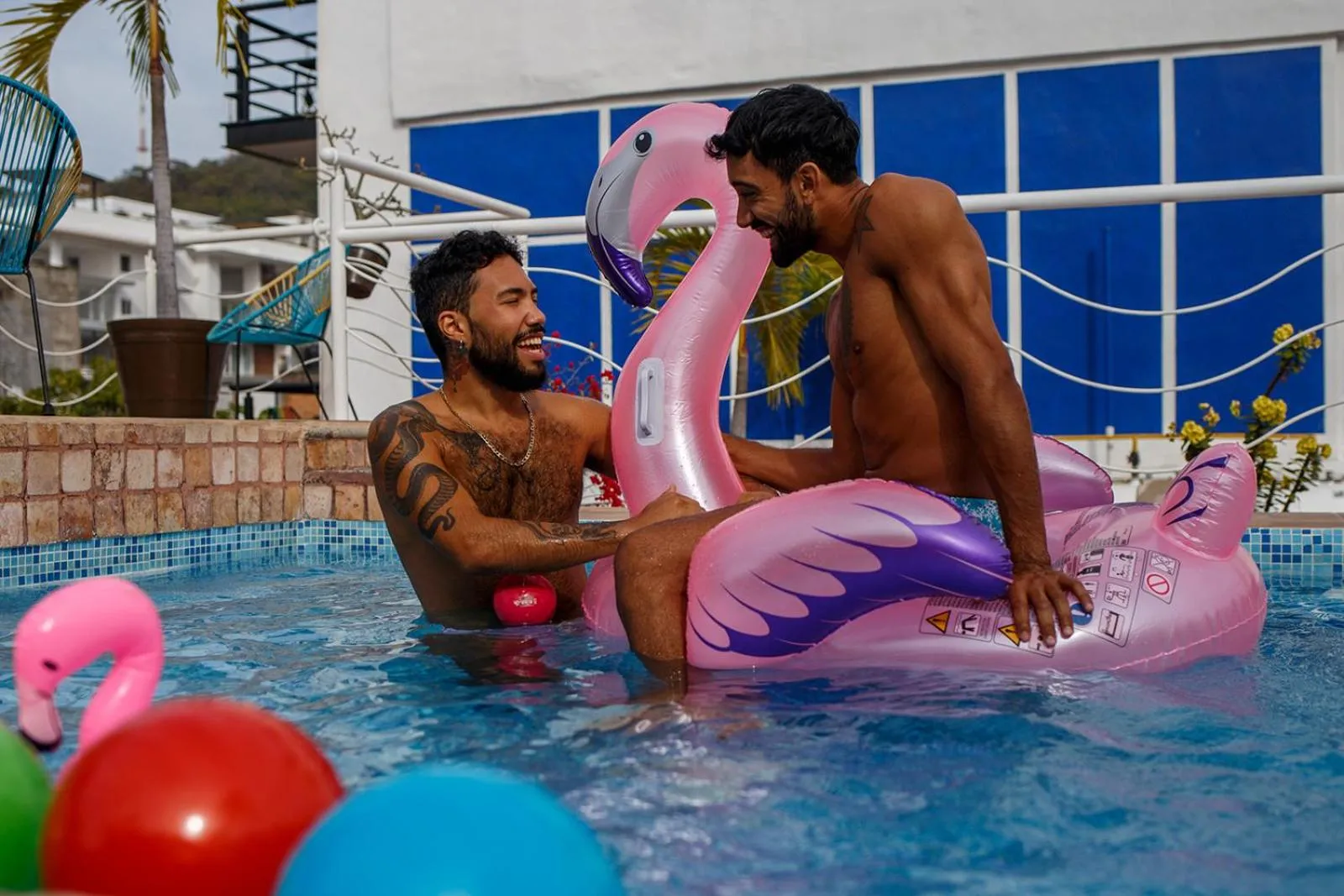 People in La Iguana Vallarta LGBT ADULTS ONLY - Romantic Zone - Party Clubbing Street