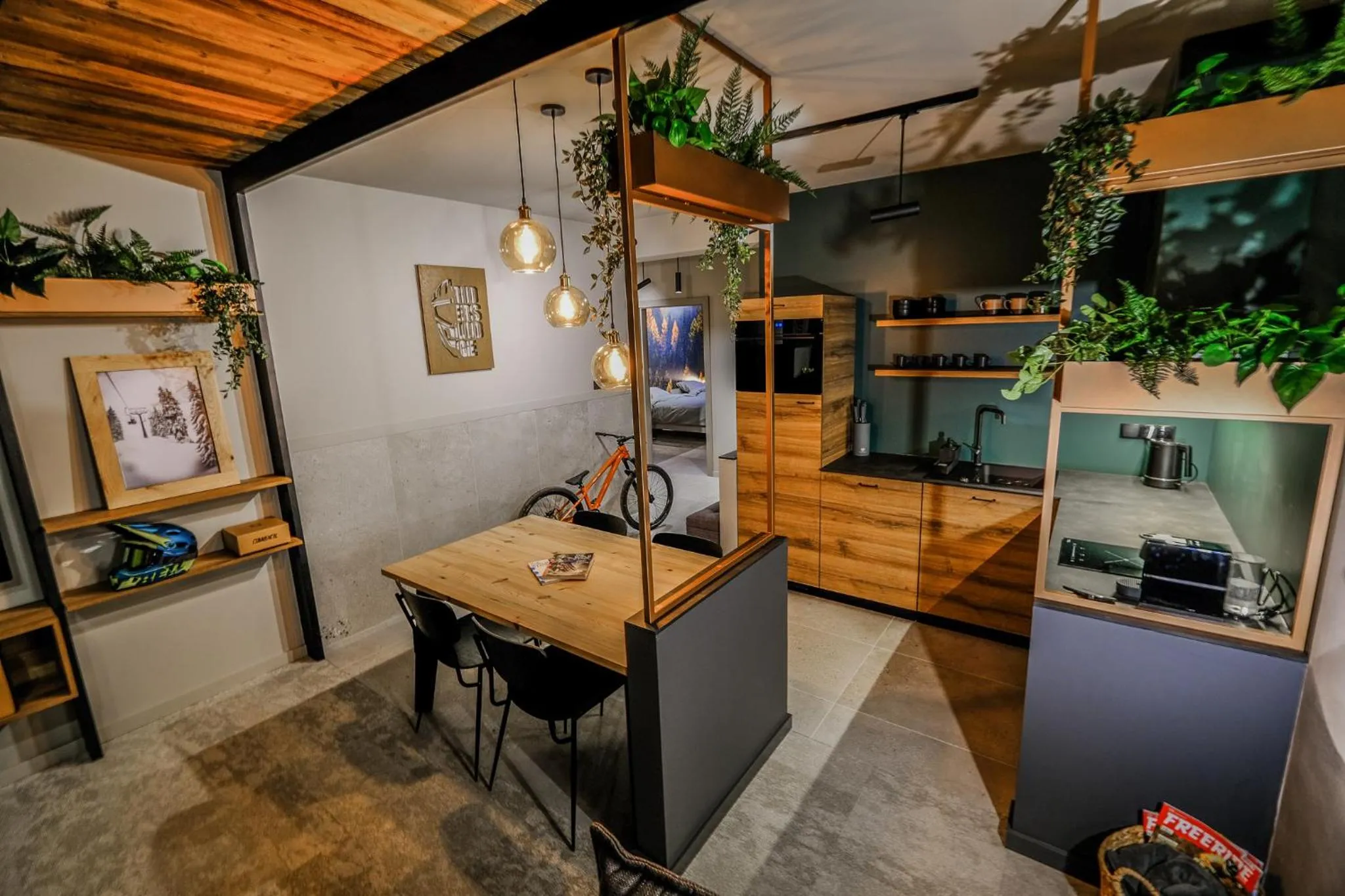 Dining area in Apartamenty Riders Lodge Szczyrk Olimpijska