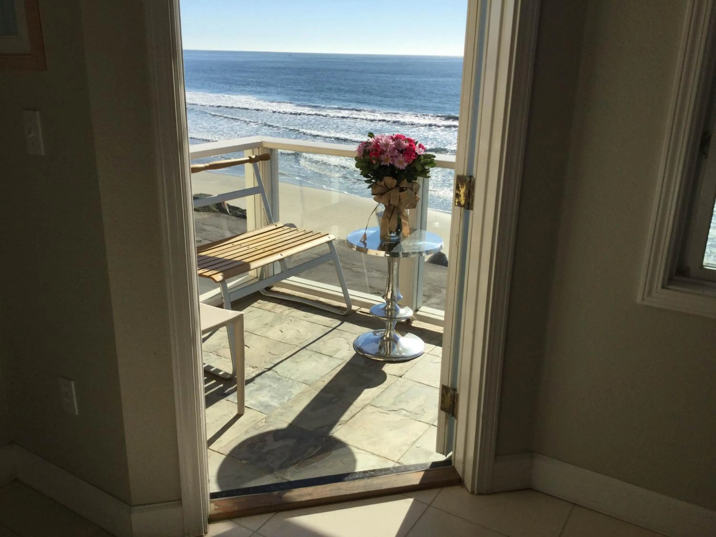 Patio in The Oceanfront Stay on MiramarBeach HMB