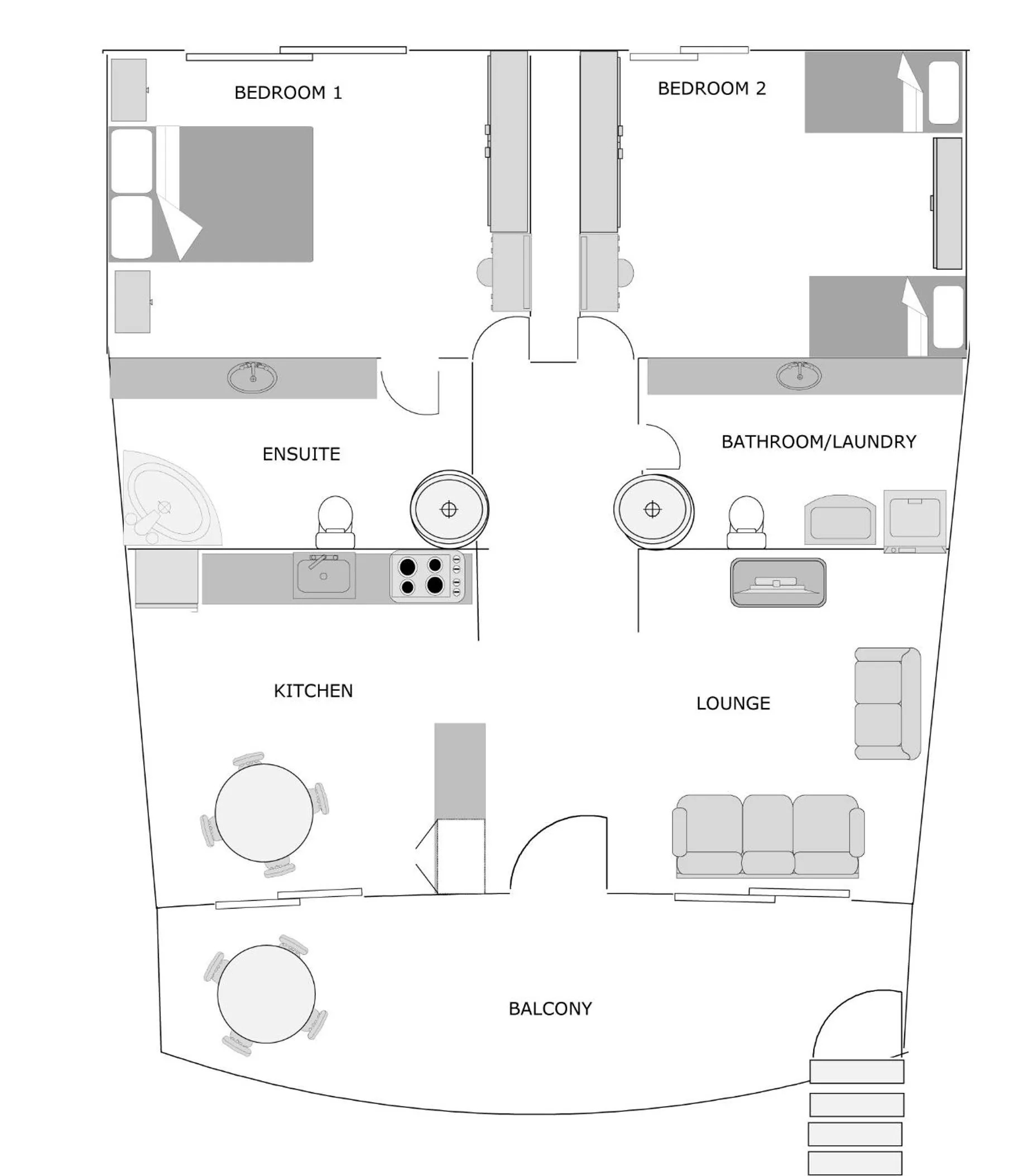 Floor plan in Silver Sands Resort Mandurah