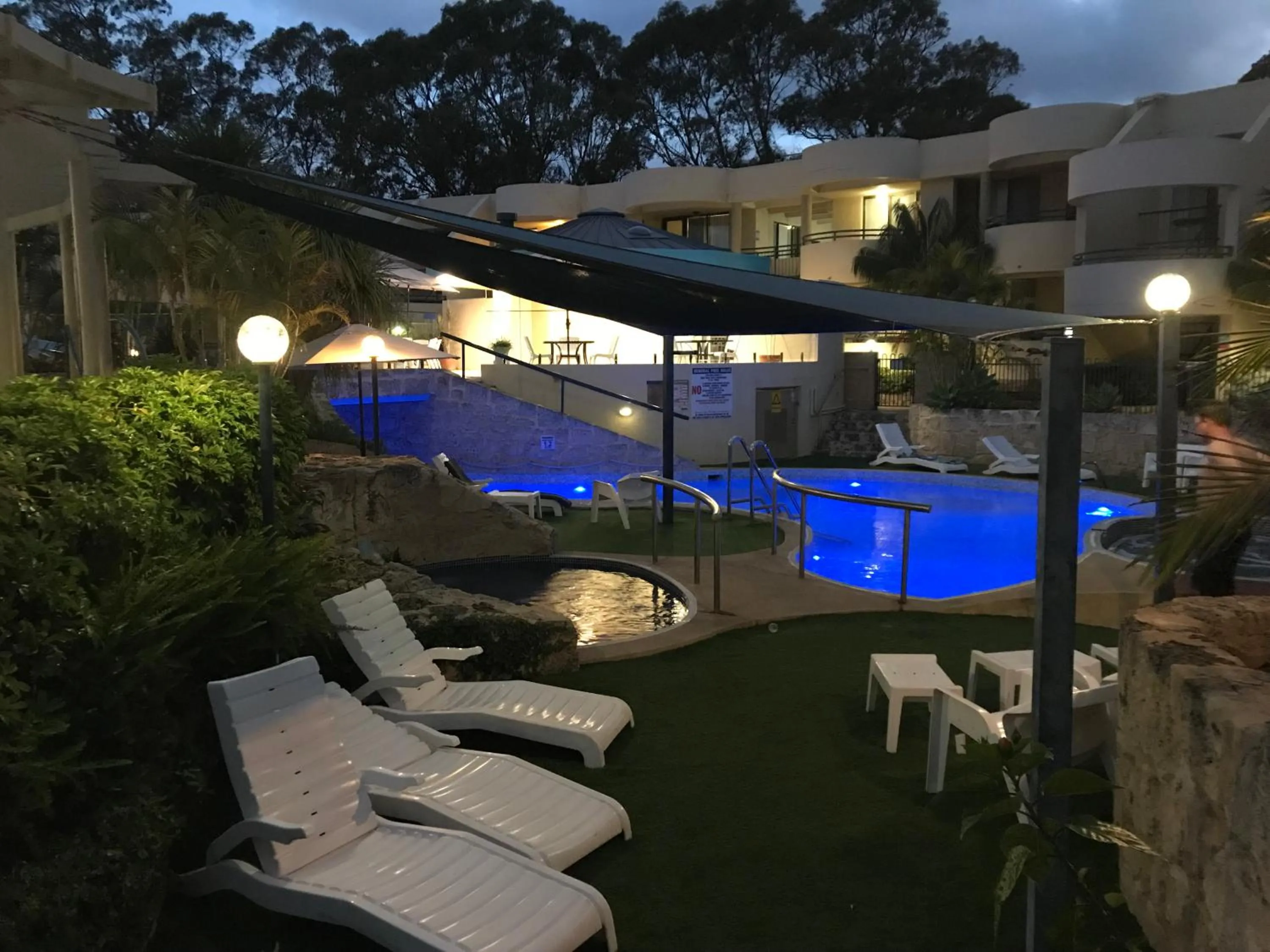 Pool view in Silver Sands Resort Mandurah