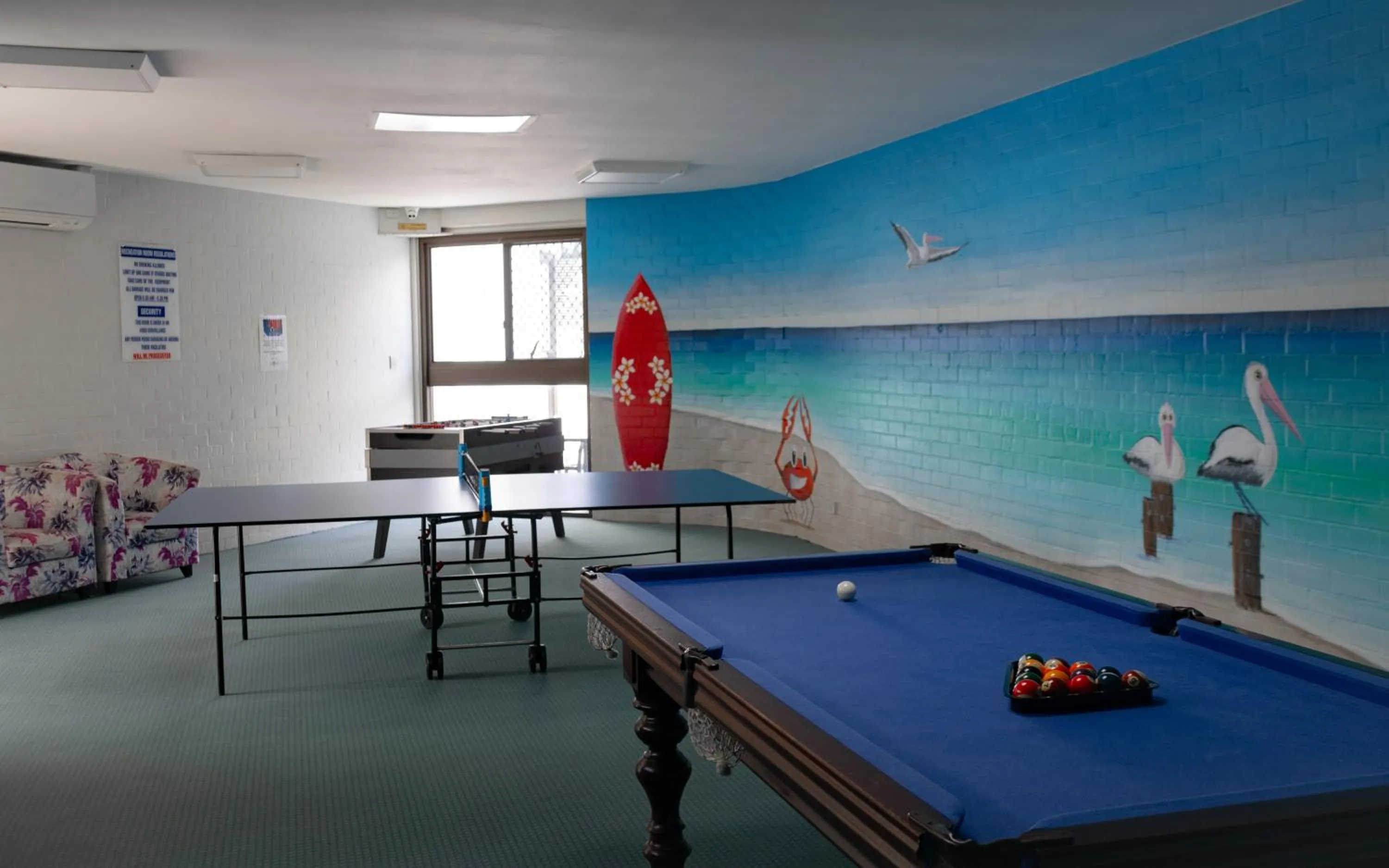 Game Room in Silver Sands Resort Mandurah