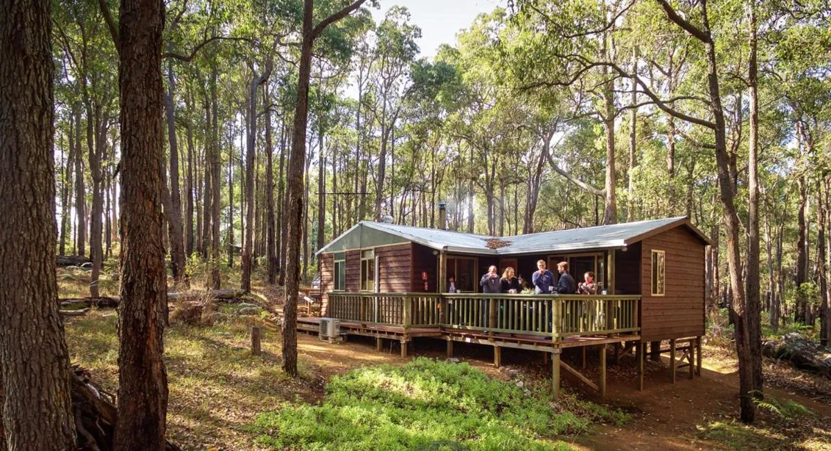Seating area in Balingup Heights Hilltop Forest Cottages