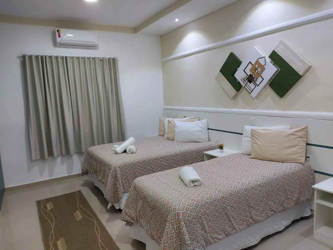 Bed in Hotel Fazenda Pintado na Brasa