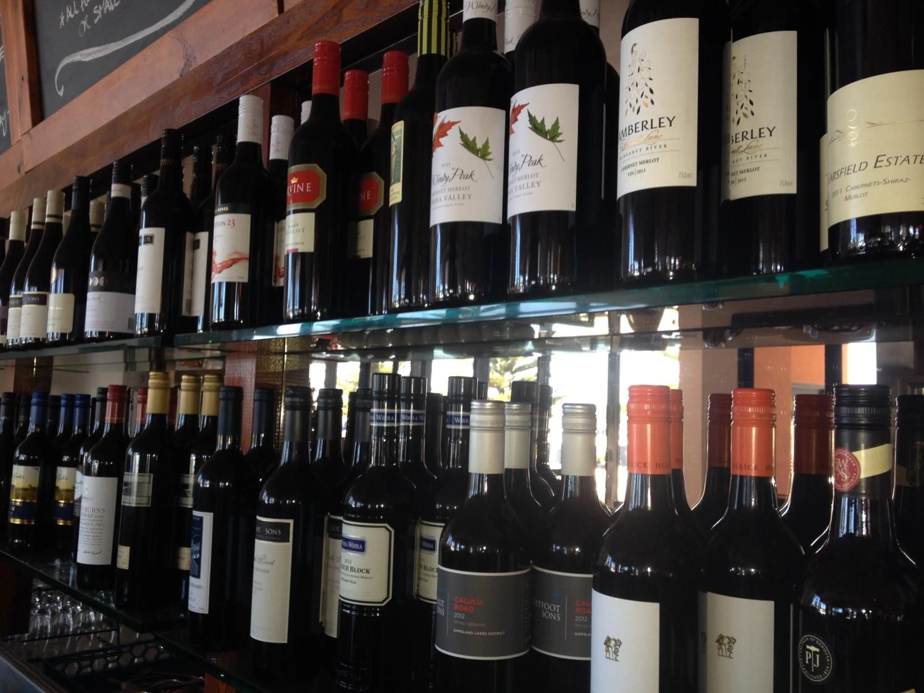 Alcoholic drinks in The Central Hotel Motel Lakes Entrance