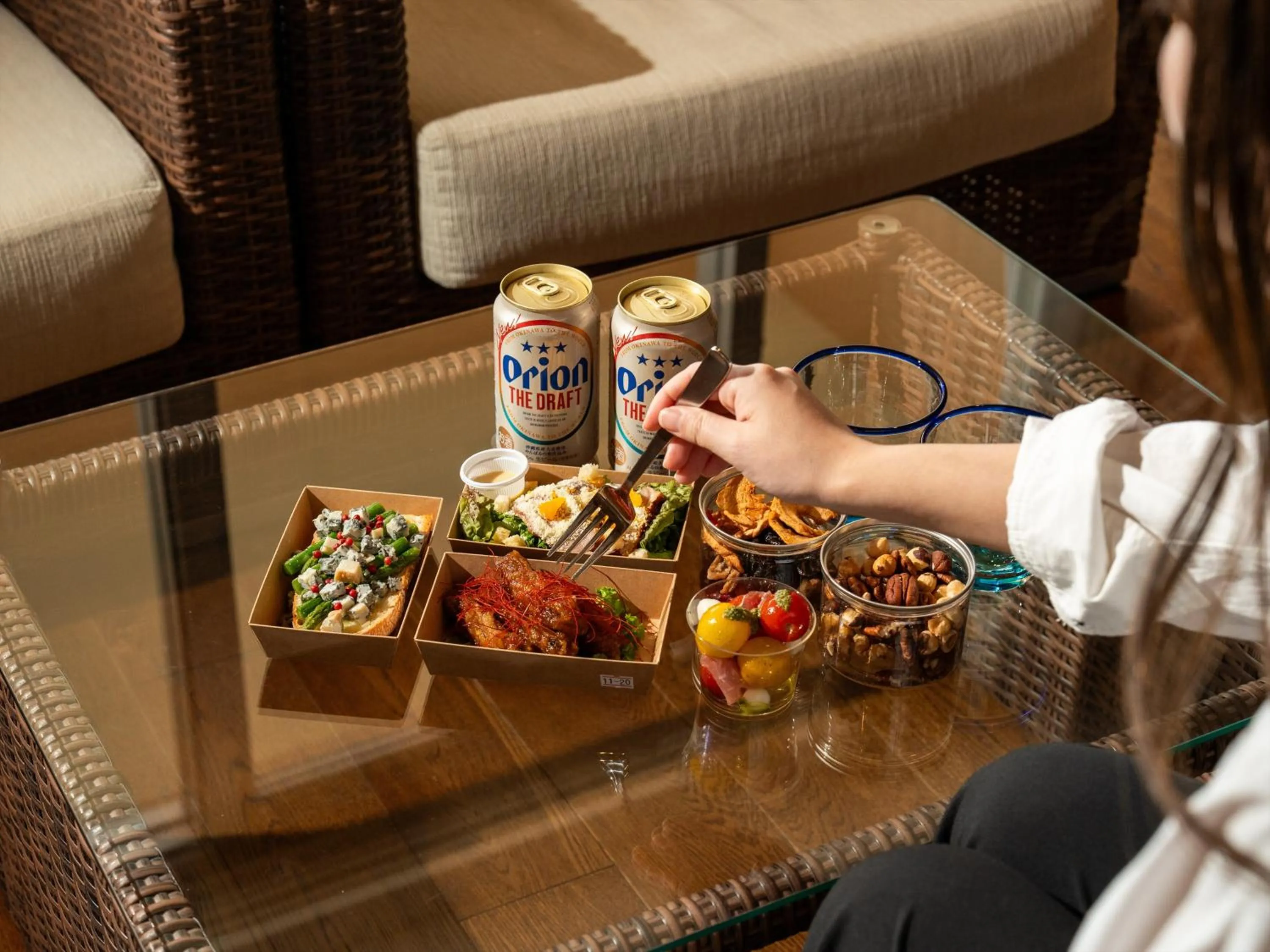 Food and drinks in Kafuu Resort Fuchaku Condo Hotel