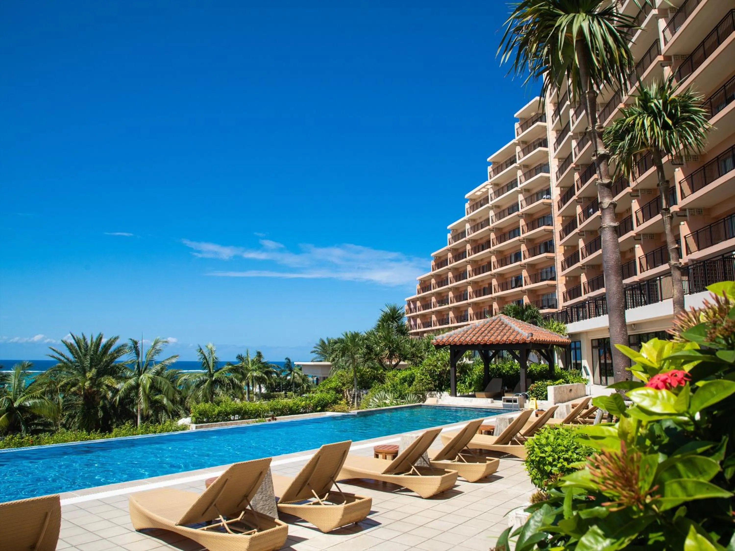 Swimming pool in Kafuu Resort Fuchaku Condo Hotel