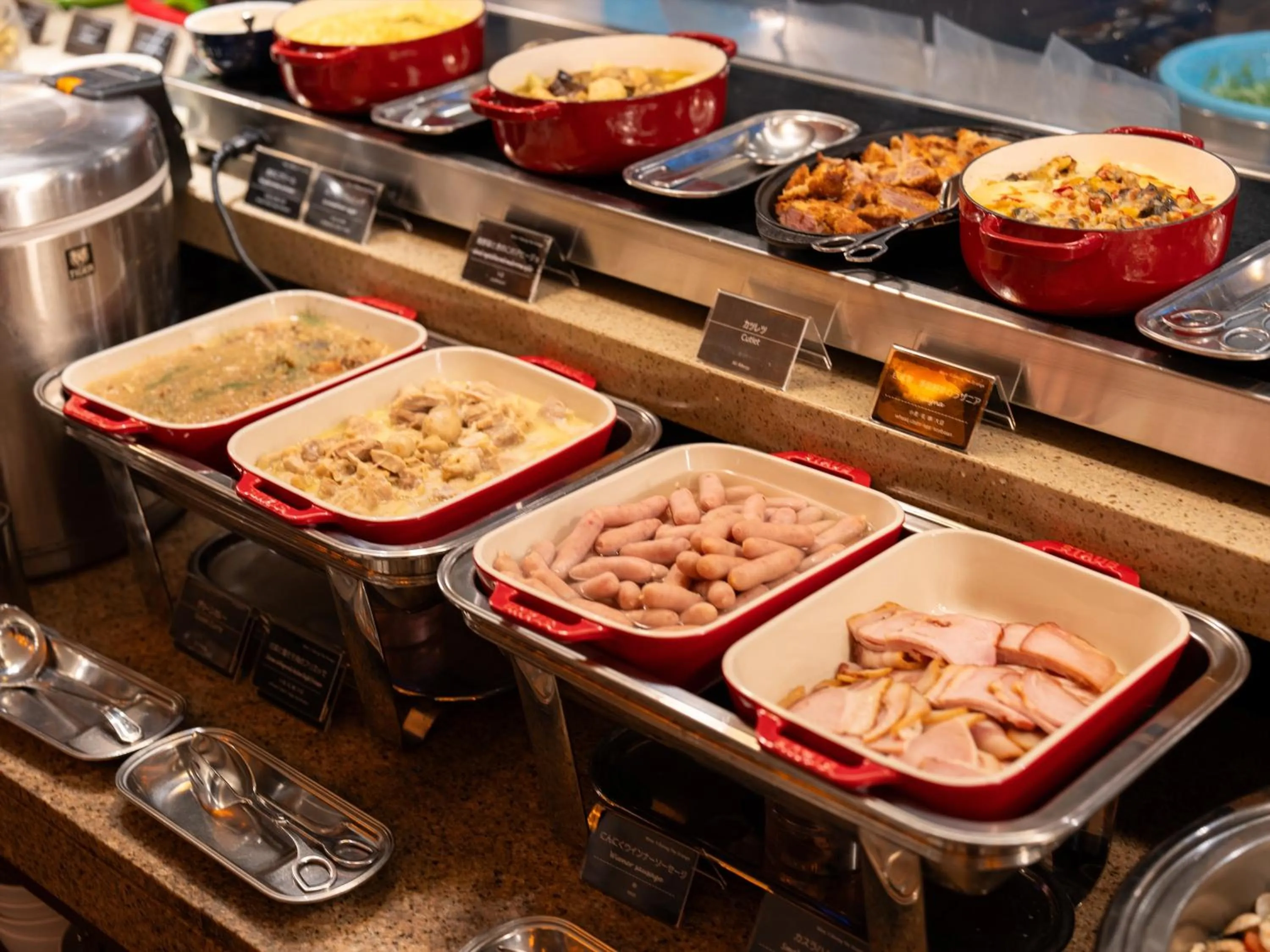 Buffet breakfast in Kafuu Resort Fuchaku Condo Hotel