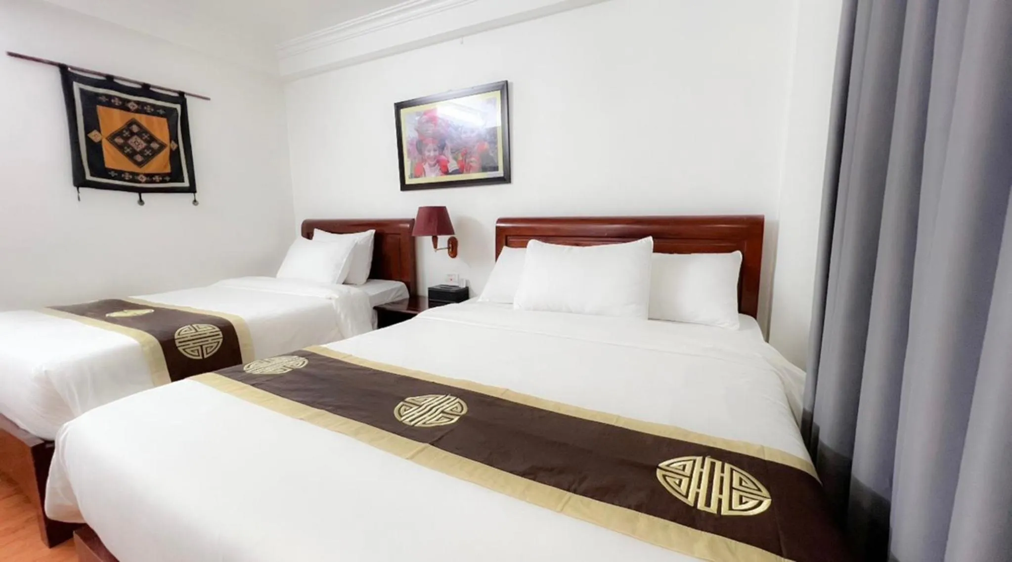 Bed in Sapa Lake View Hotel