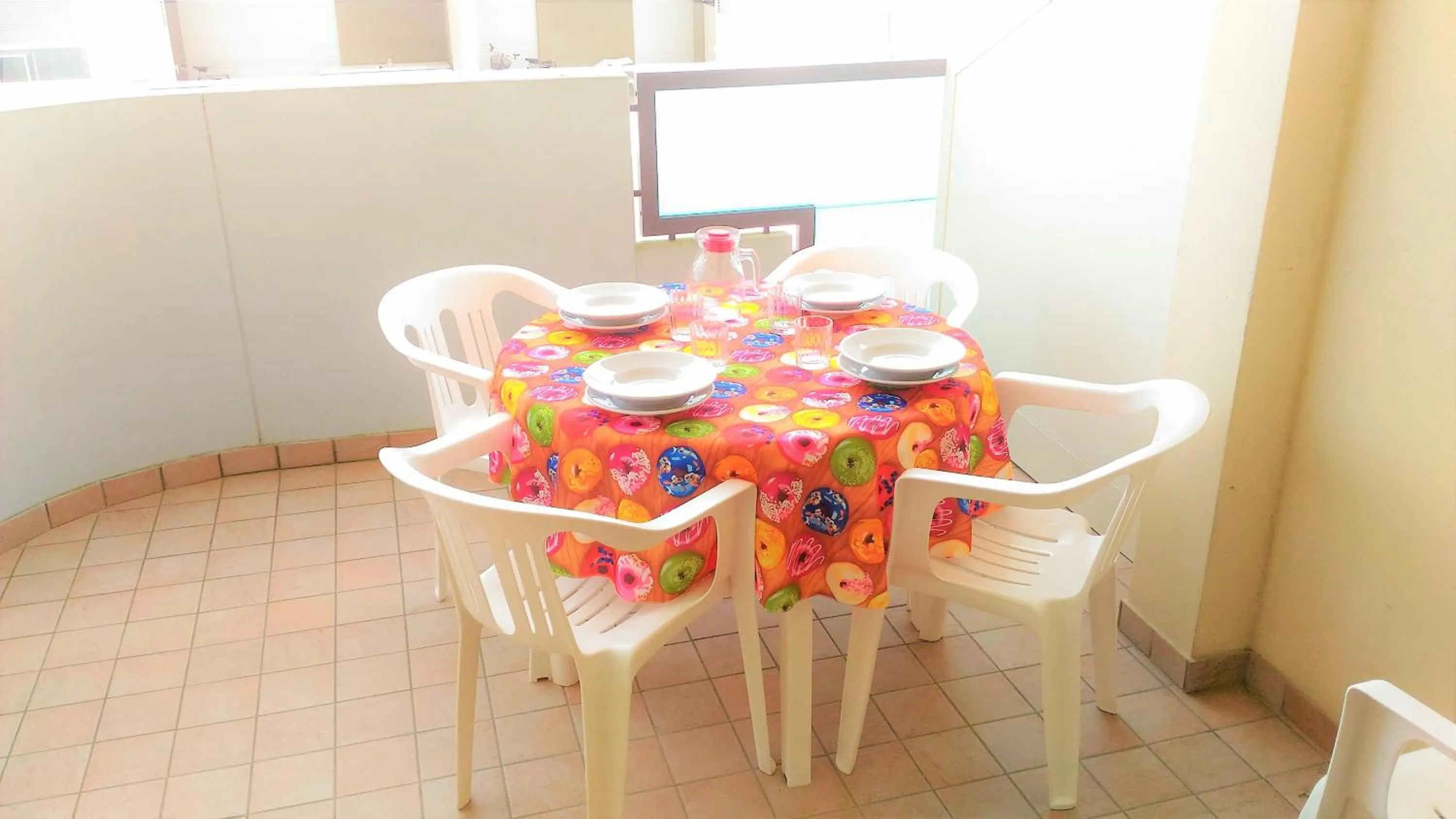 Balcony/Terrace in Green Holiday Wohnung mit Schwimmbad