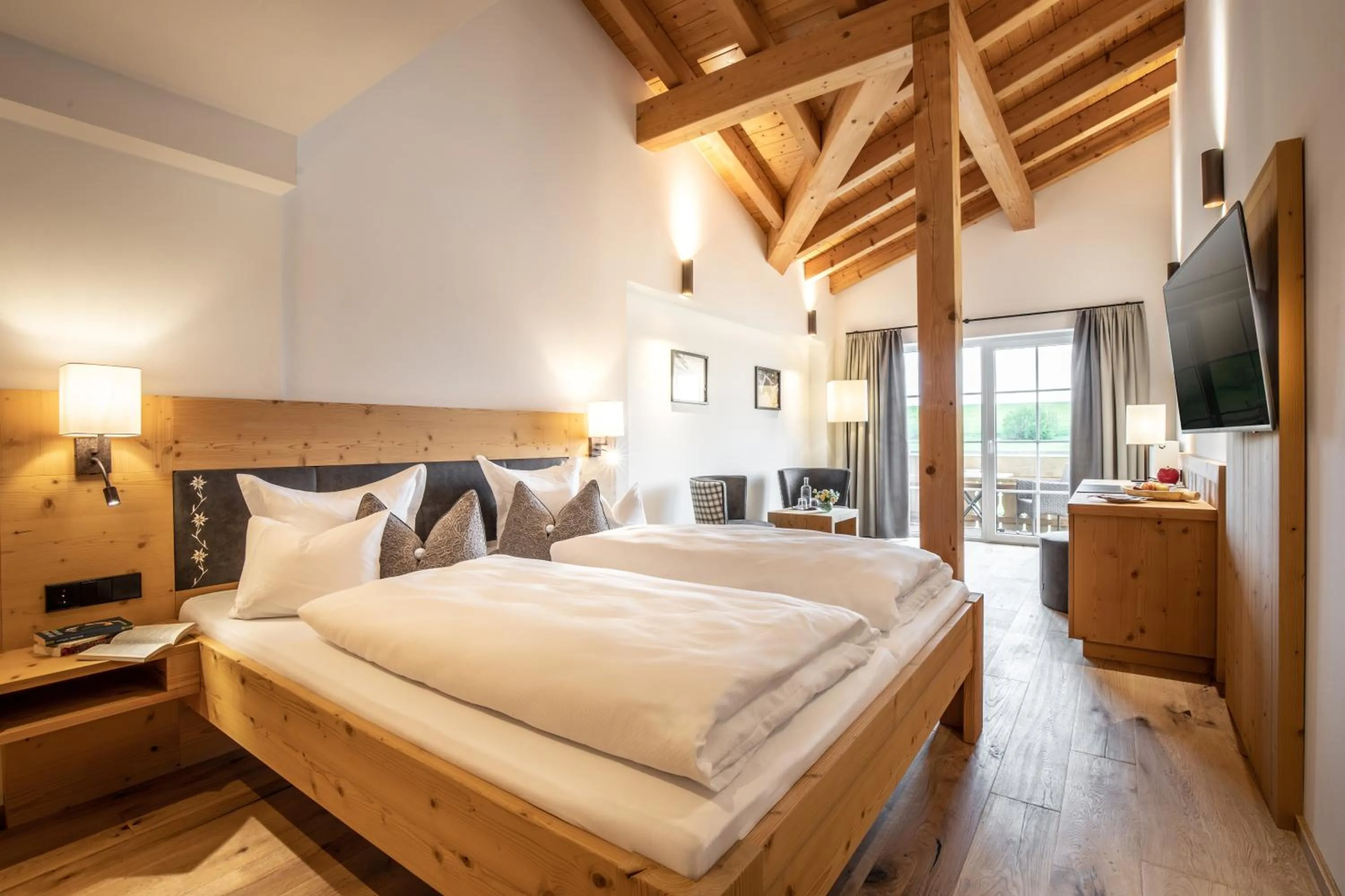 Bedroom, Bed in Hanusel Hof Wellness & Genuss in Panoramalage