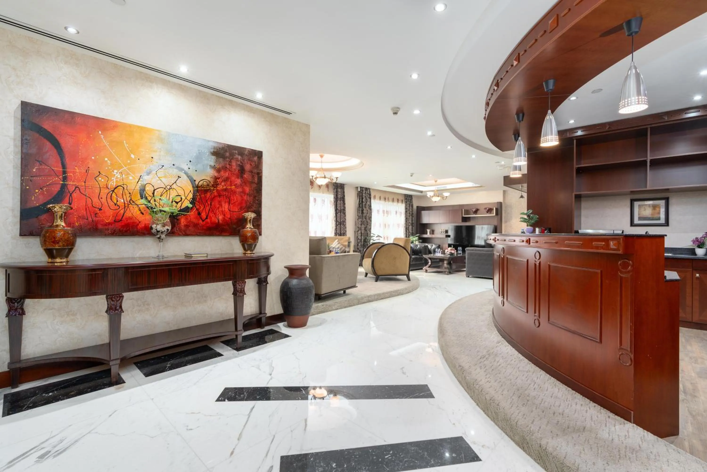 Seating area in Samaya Hotel Deira